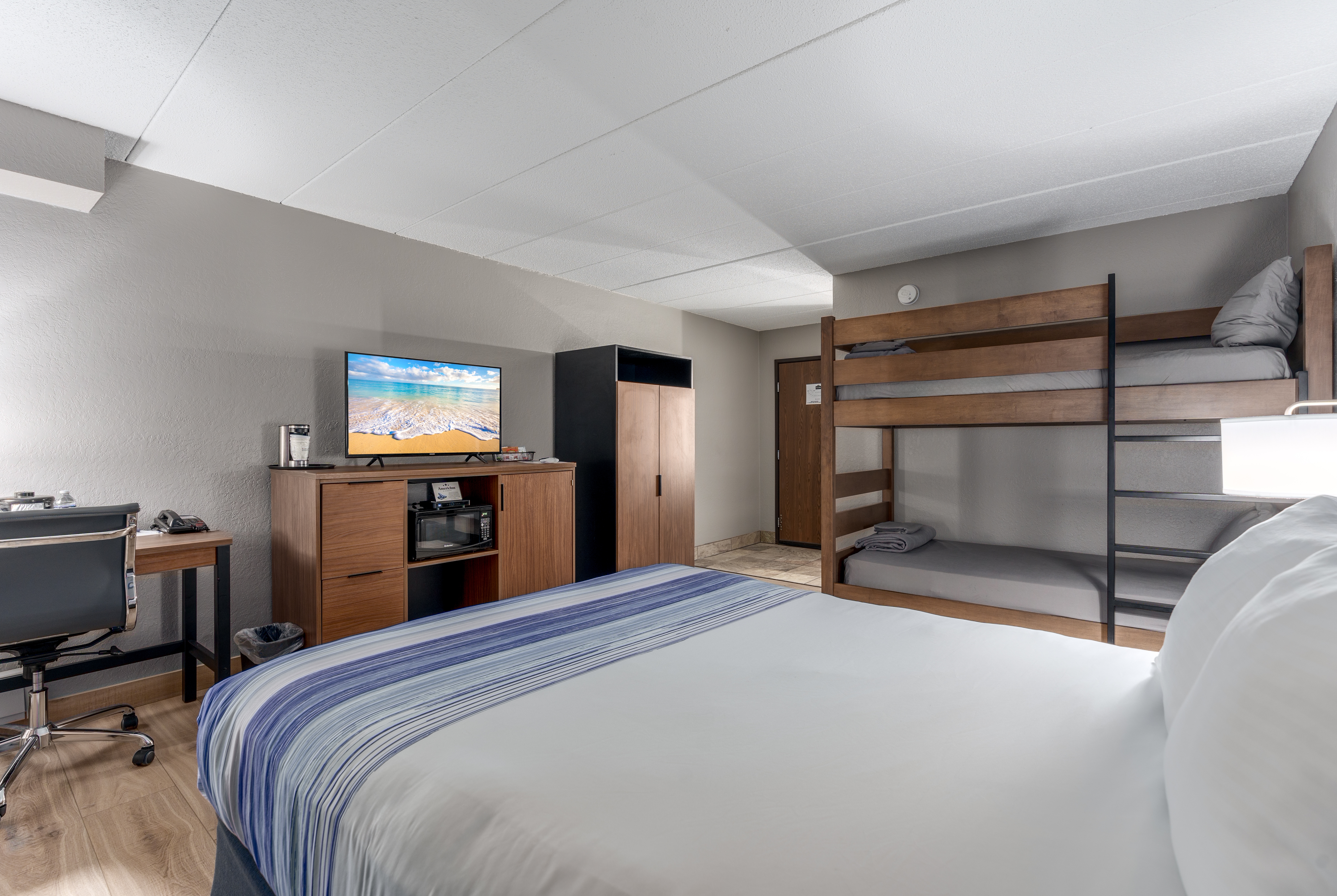 Guest room at the AmericInn by Wyndham New Richmond in New Richmond, Wisconsin