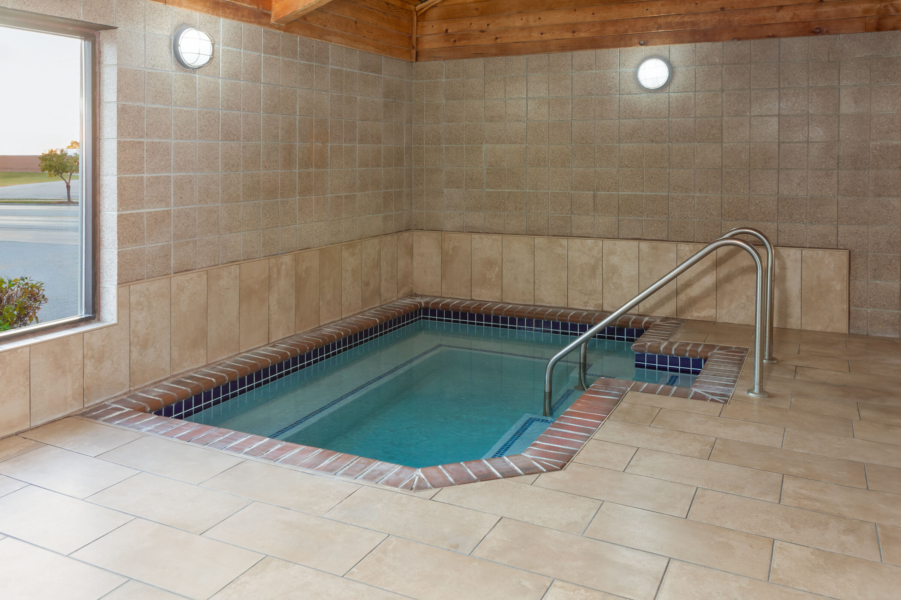 Hot tub at the AmericInn by Wyndham Plymouth in Plymouth, Wisconsin