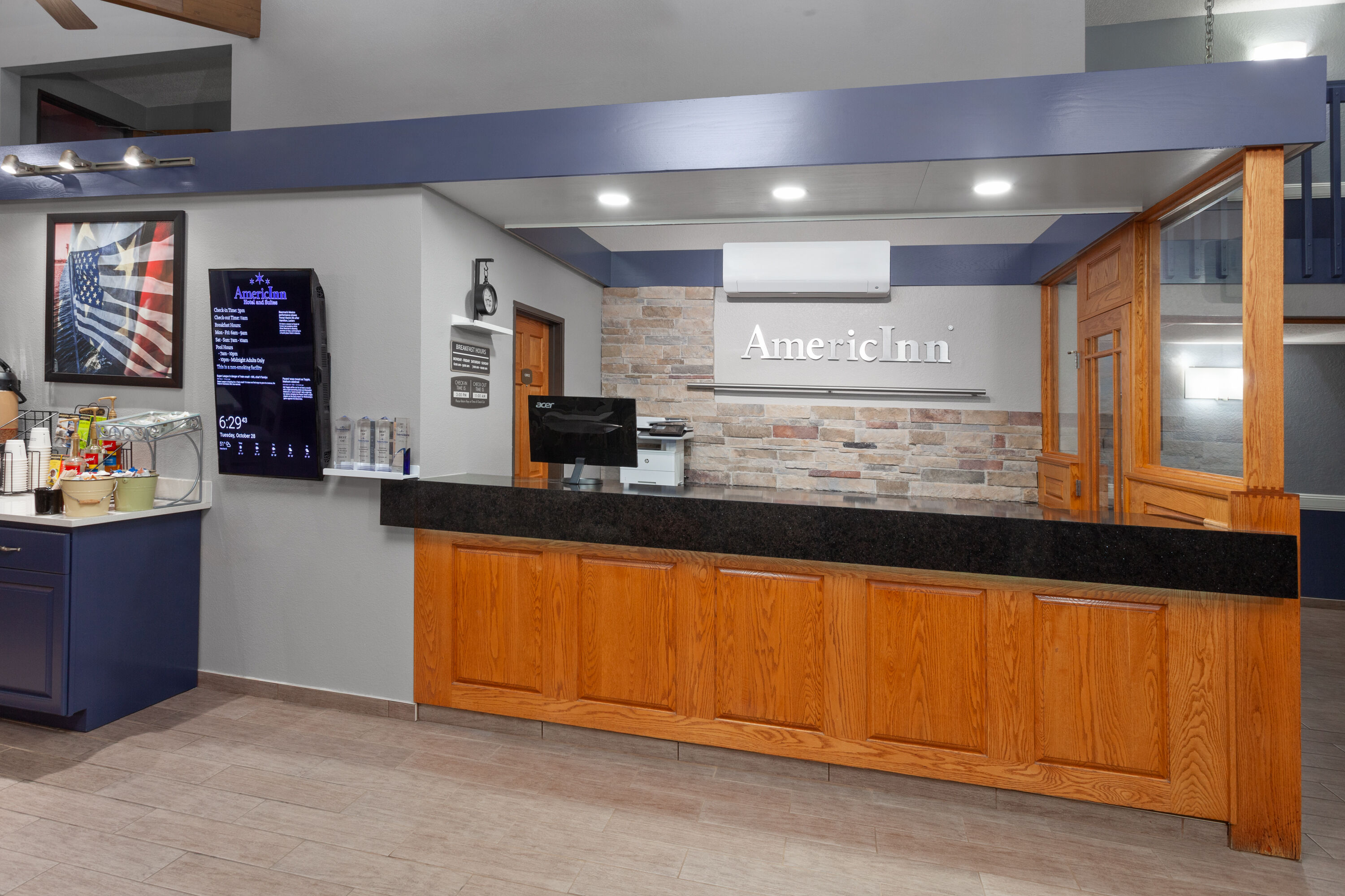 AmericInn by Wyndham Plymouth reception in Plymouth, Wisconsin