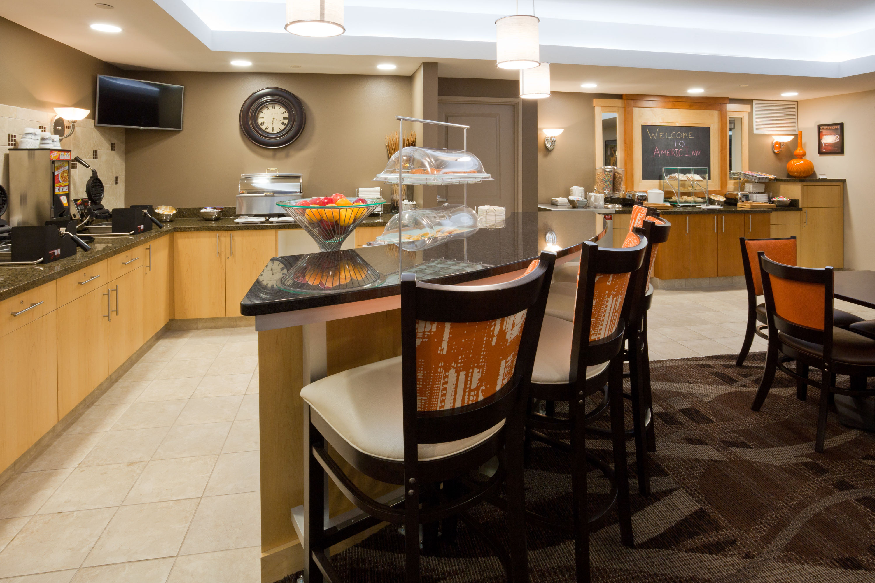 Free breakfast at AmericInn by Wyndham Waupun in Waupun, Wisconsin