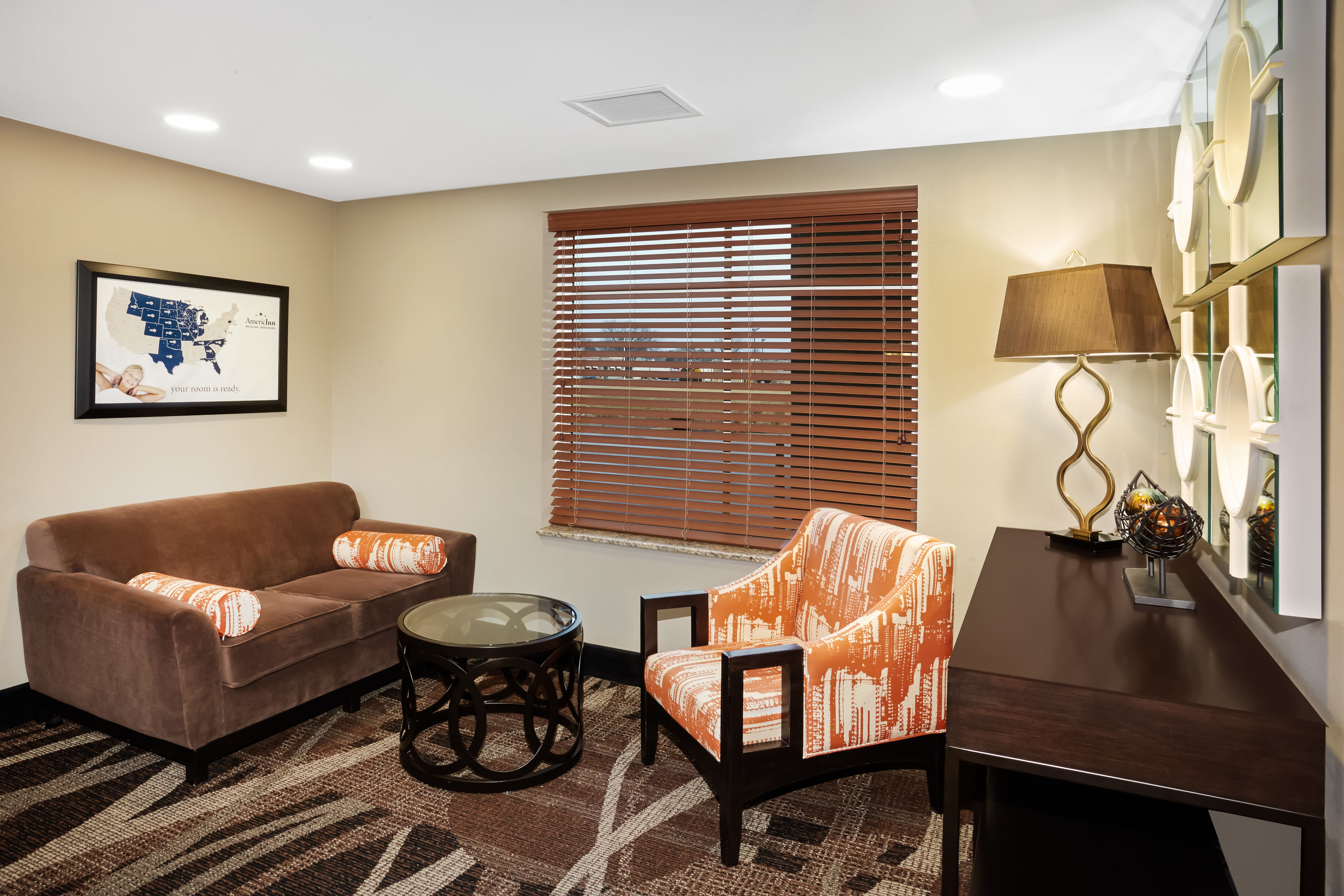 Meeting room at AmericInn by Wyndham Waupun in Waupun, Wisconsin