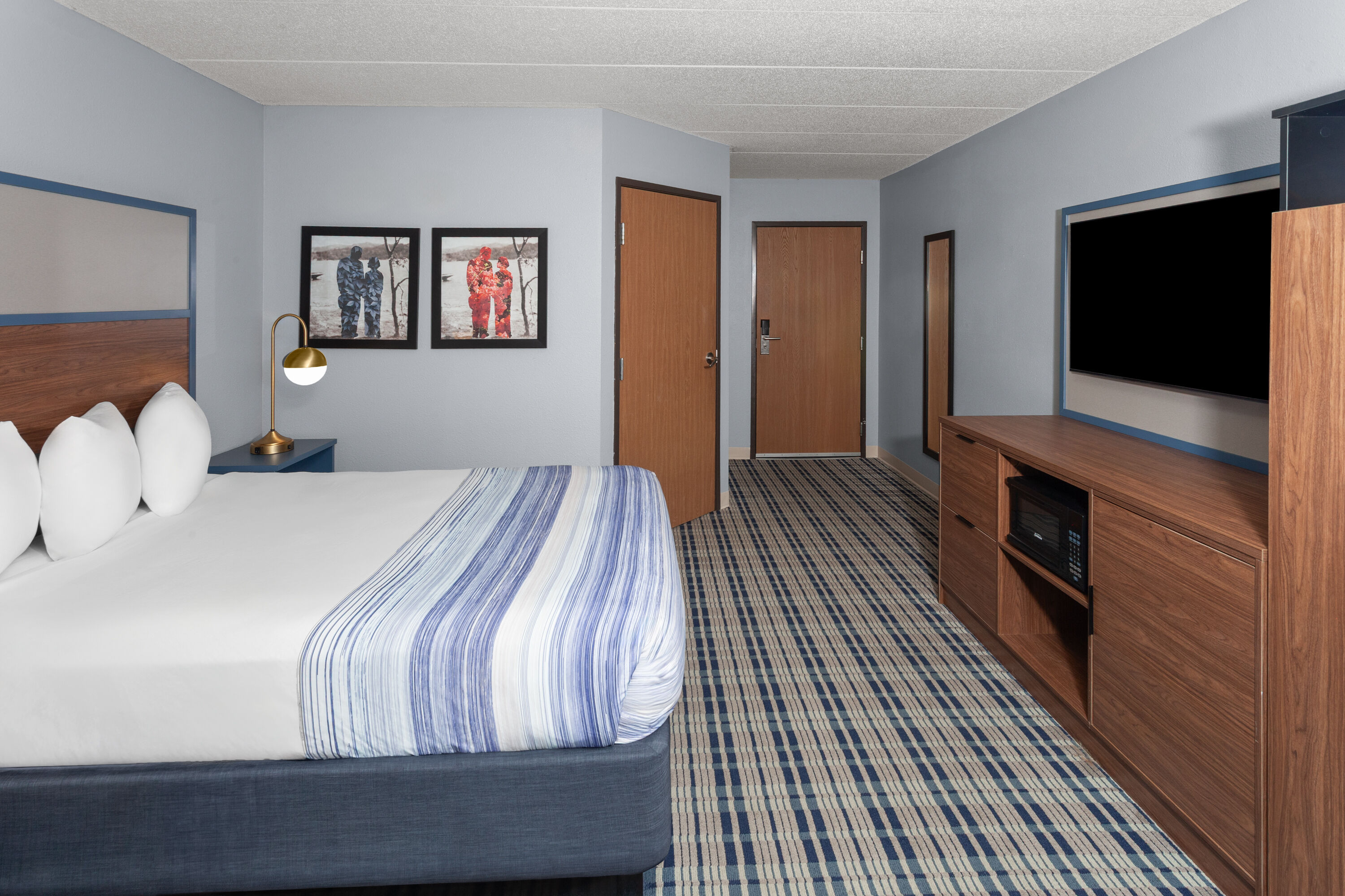 Guest room at the AmericInn by Wyndham West Salem in West Salem, Wisconsin