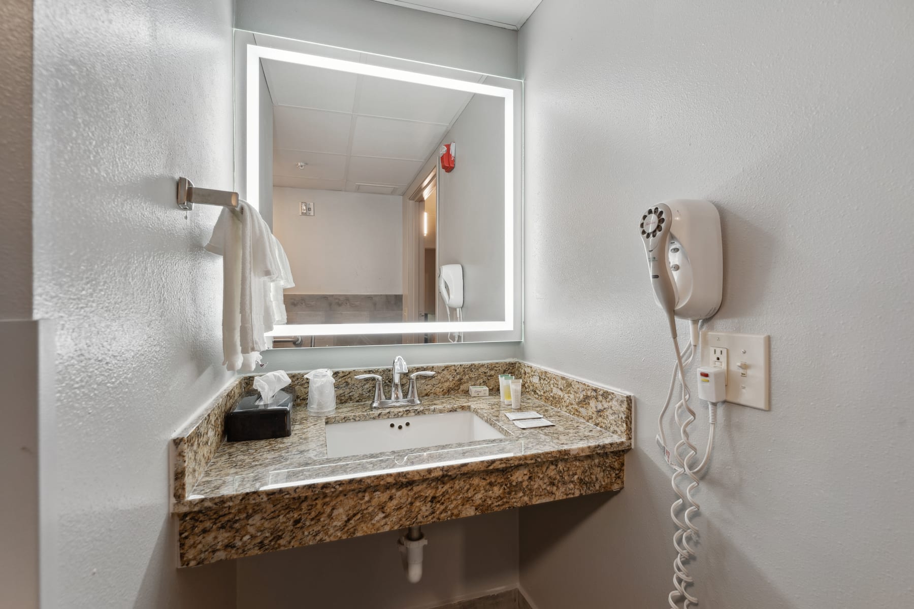Guest room feature at the AmericInn by Wyndham Wisconsin Dells in Wisconsin Dells, Wisconsin