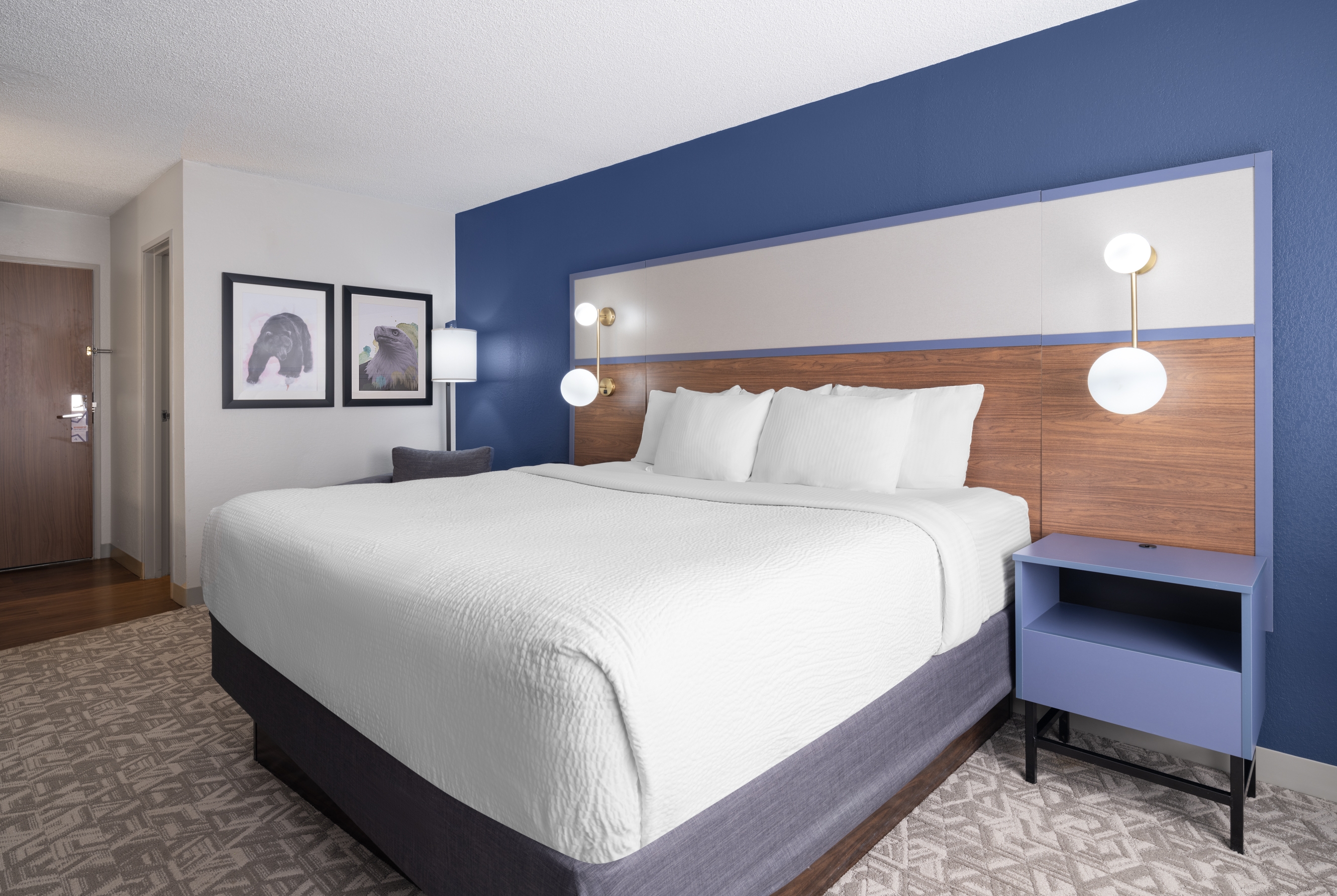Guest room at the AmericInn by Wyndham Casper Event Center Area in Casper, Wyoming
