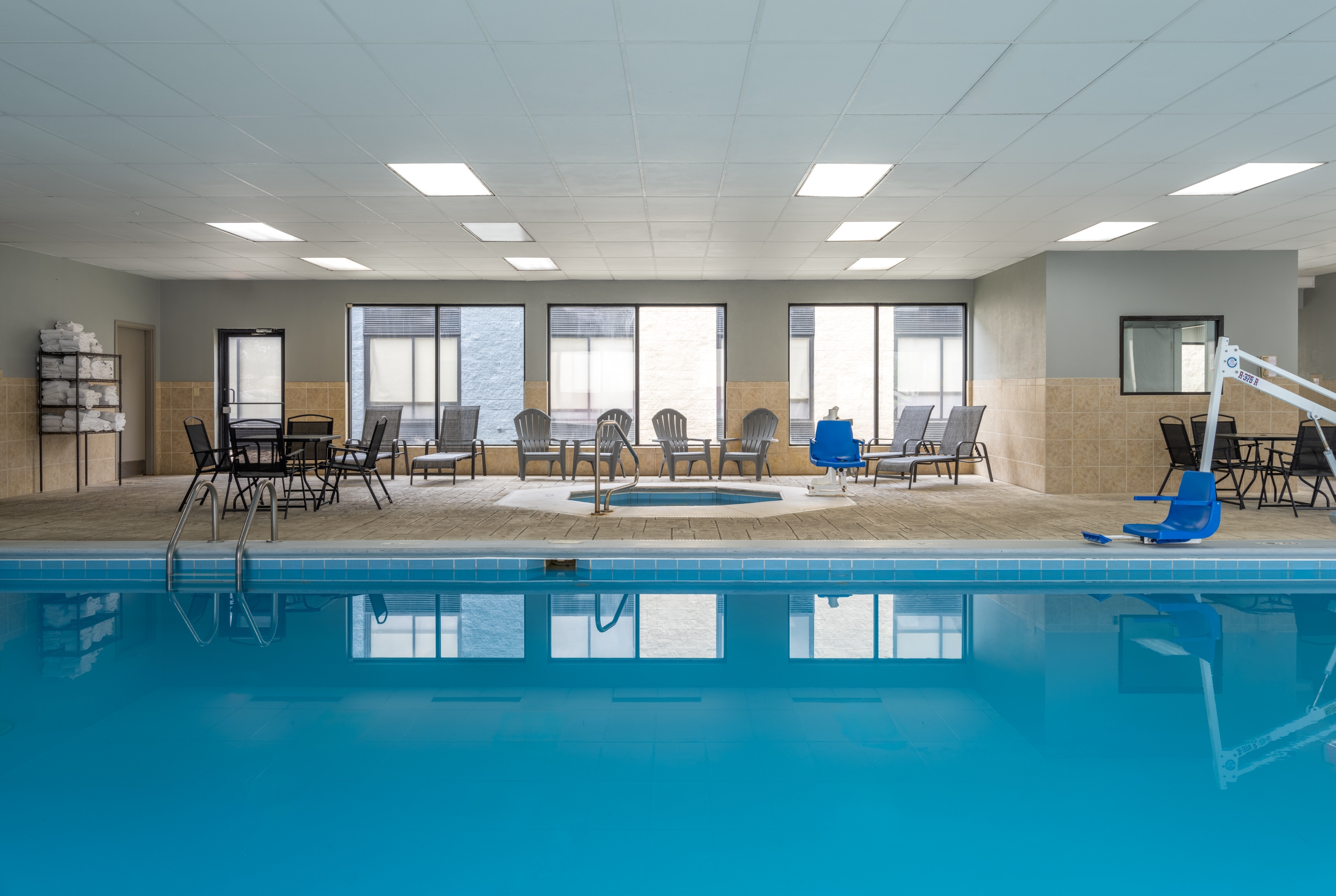 Indoor pool at the AmericInn by Wyndham Casper Event Center Area in Casper, Wyoming
