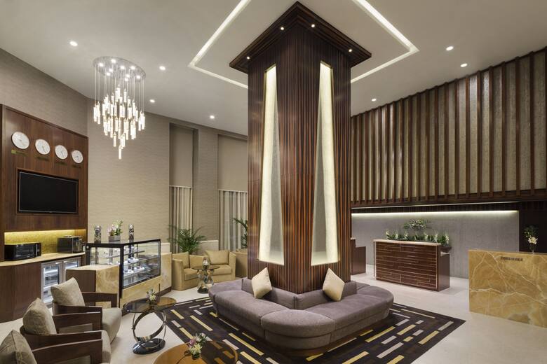 Hawthorn Suites by Wyndham Abu Dhabi City Center hotel lobby in Abu Dhabi, Other than US/Canada