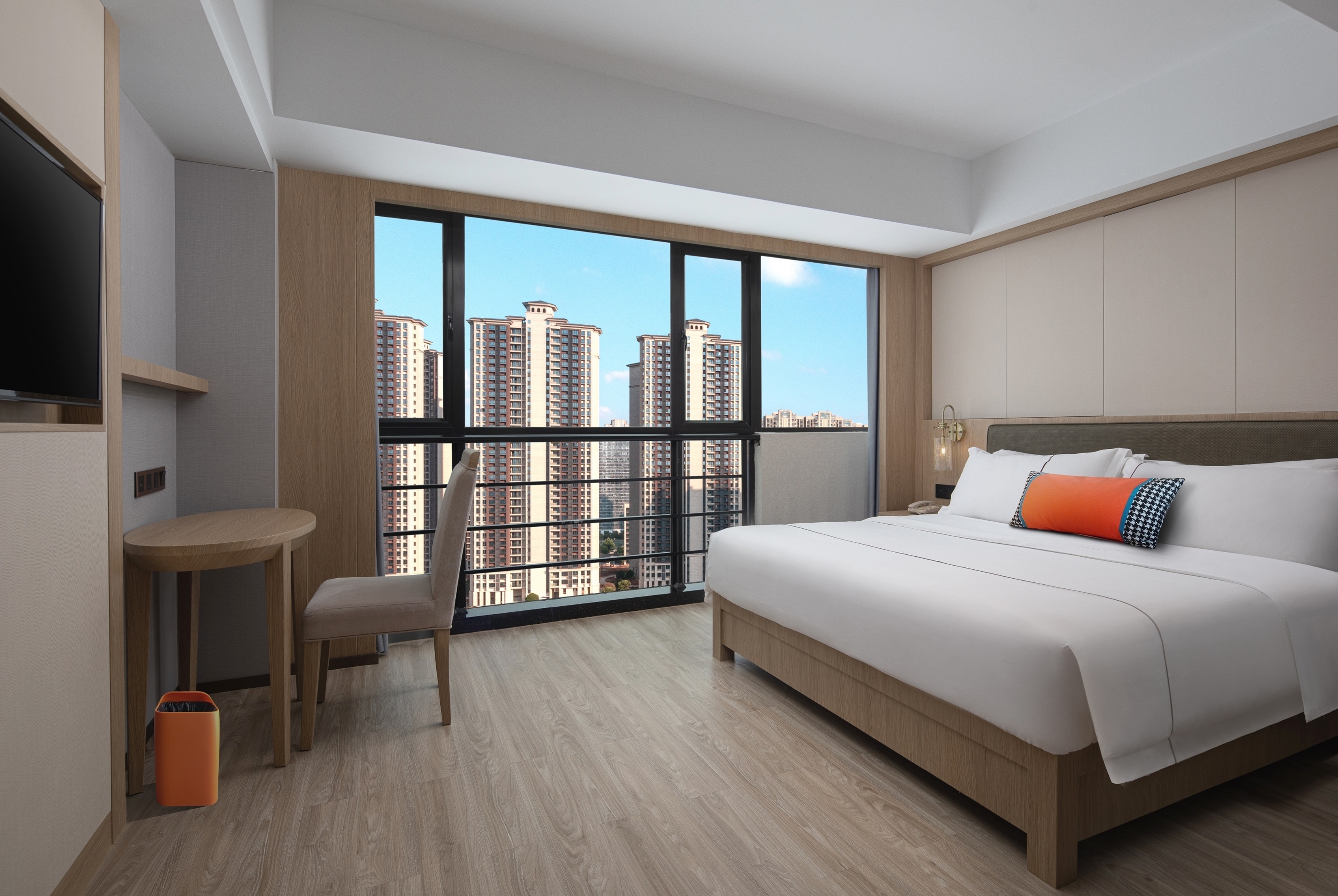 Guest room at the Hawthorn by Wyndham Changsha Meixi Lake in Changsha, Other than US/Canada