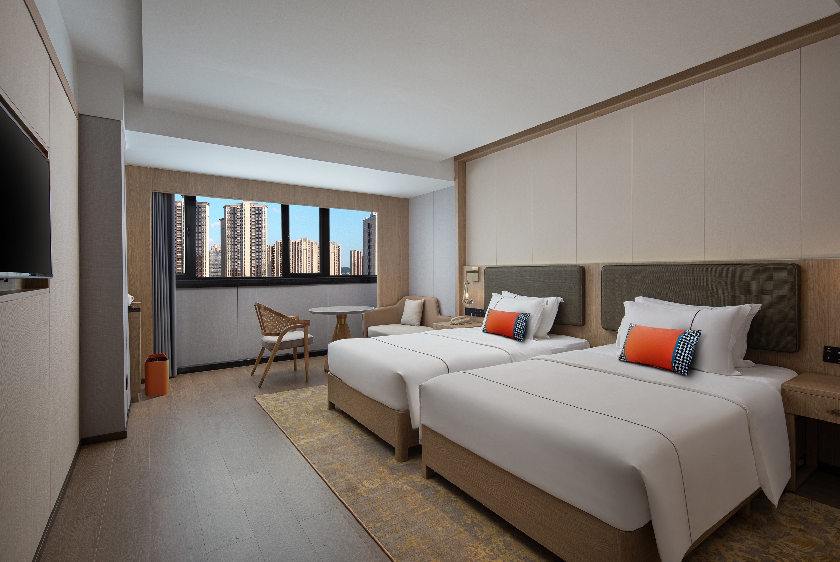 Guest room at the Hawthorn by Wyndham Changsha Meixi Lake in Changsha, Other than US/Canada