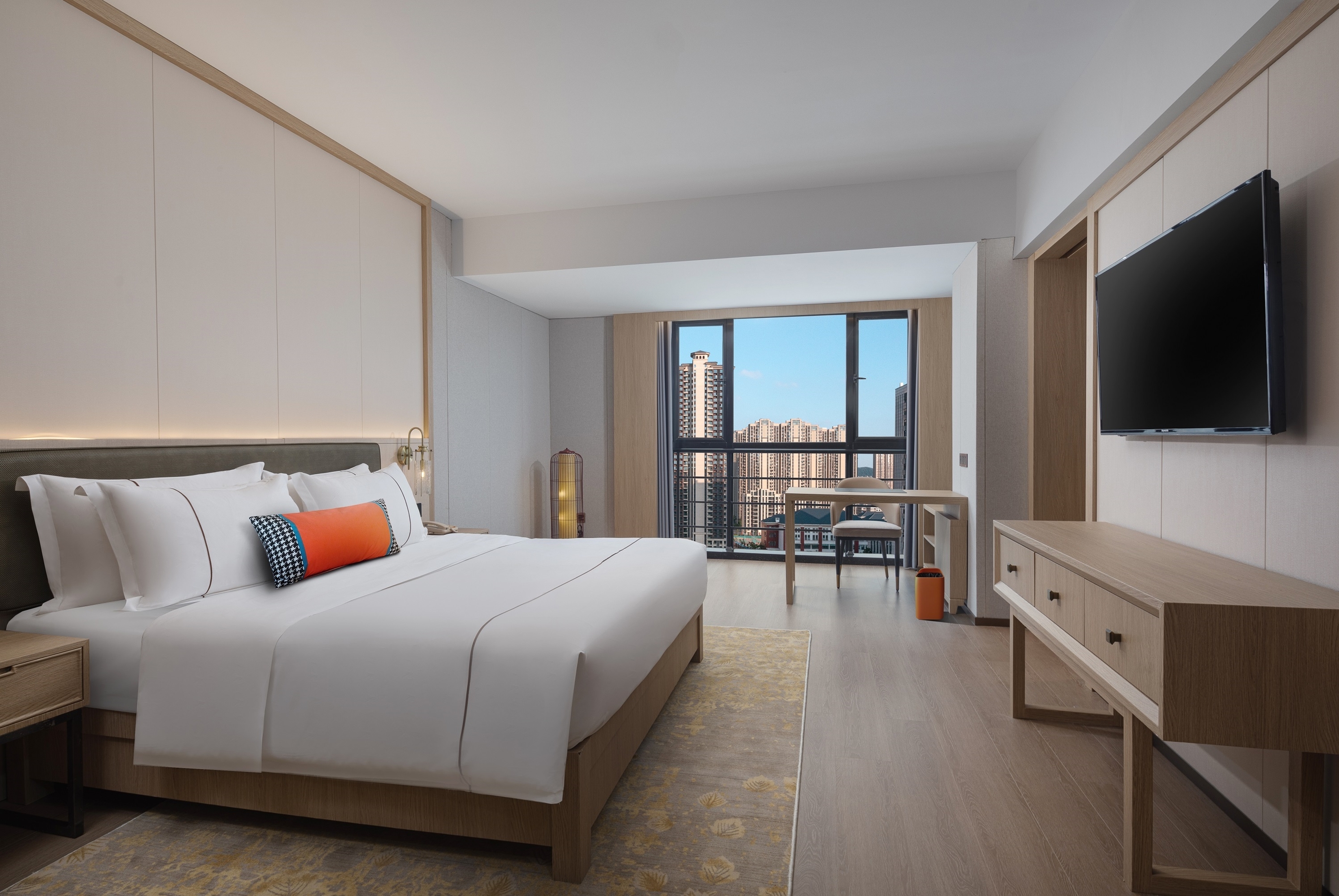 Guest room at the Hawthorn by Wyndham Changsha Meixi Lake in Changsha, Other than US/Canada