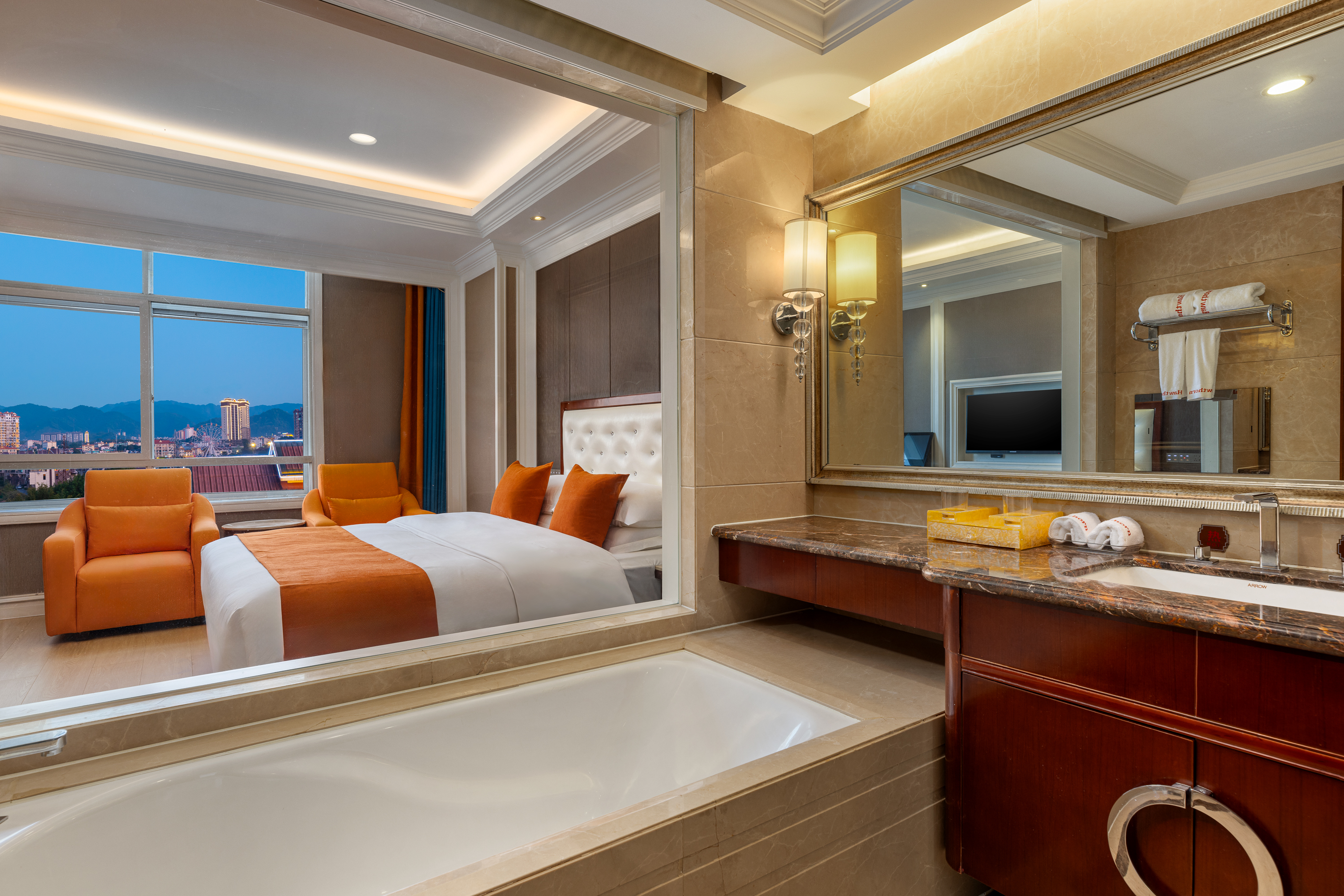 Guest room at the Hawthorn by Wyndham Dehong Mangshi in Mangshi, Dehong Dai Jingpo Aut, Other than US/Canada