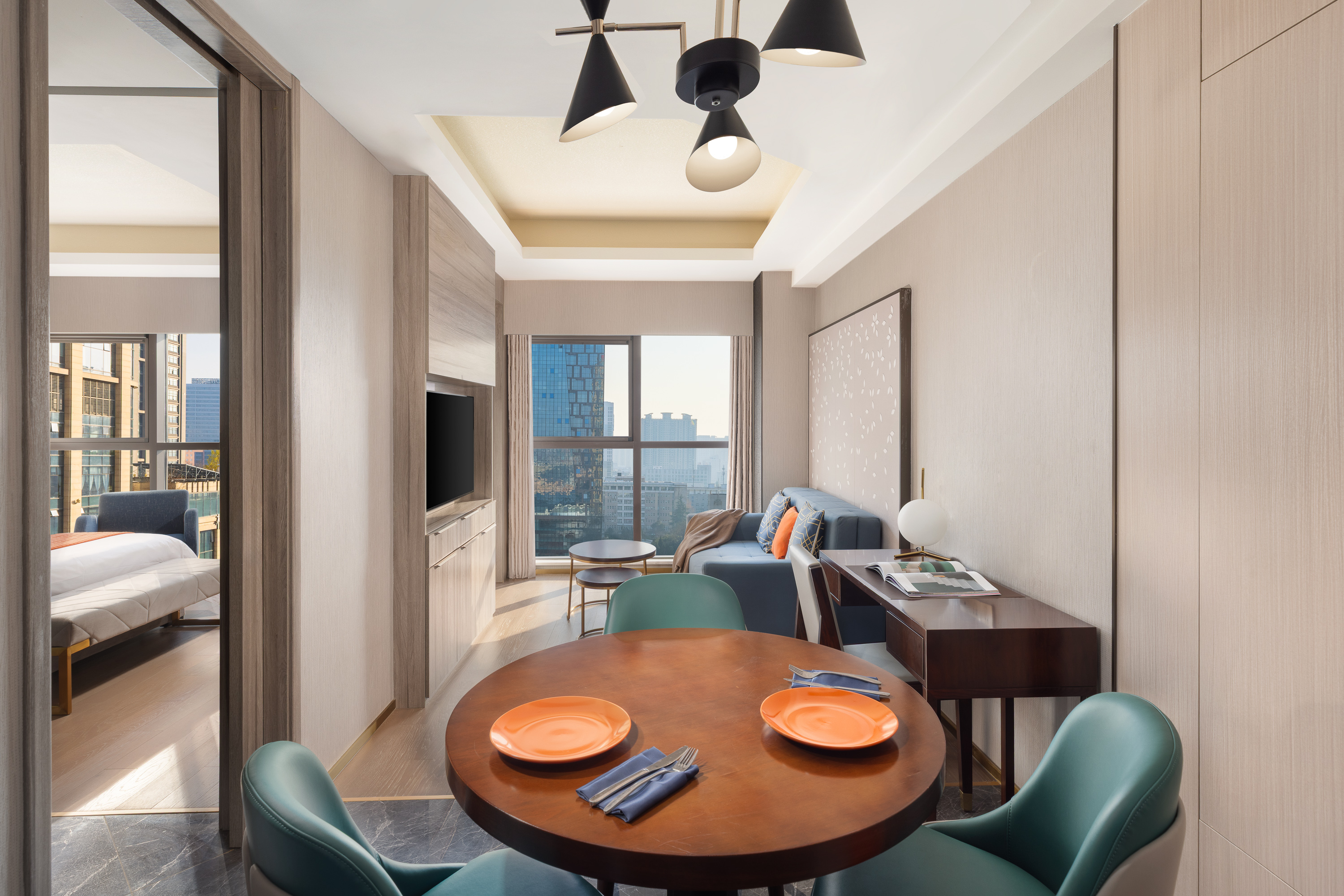 Guest room at the Hawthorn Extended Stay by Wyndham Xian High Tech in Xian, Other than US/Canada