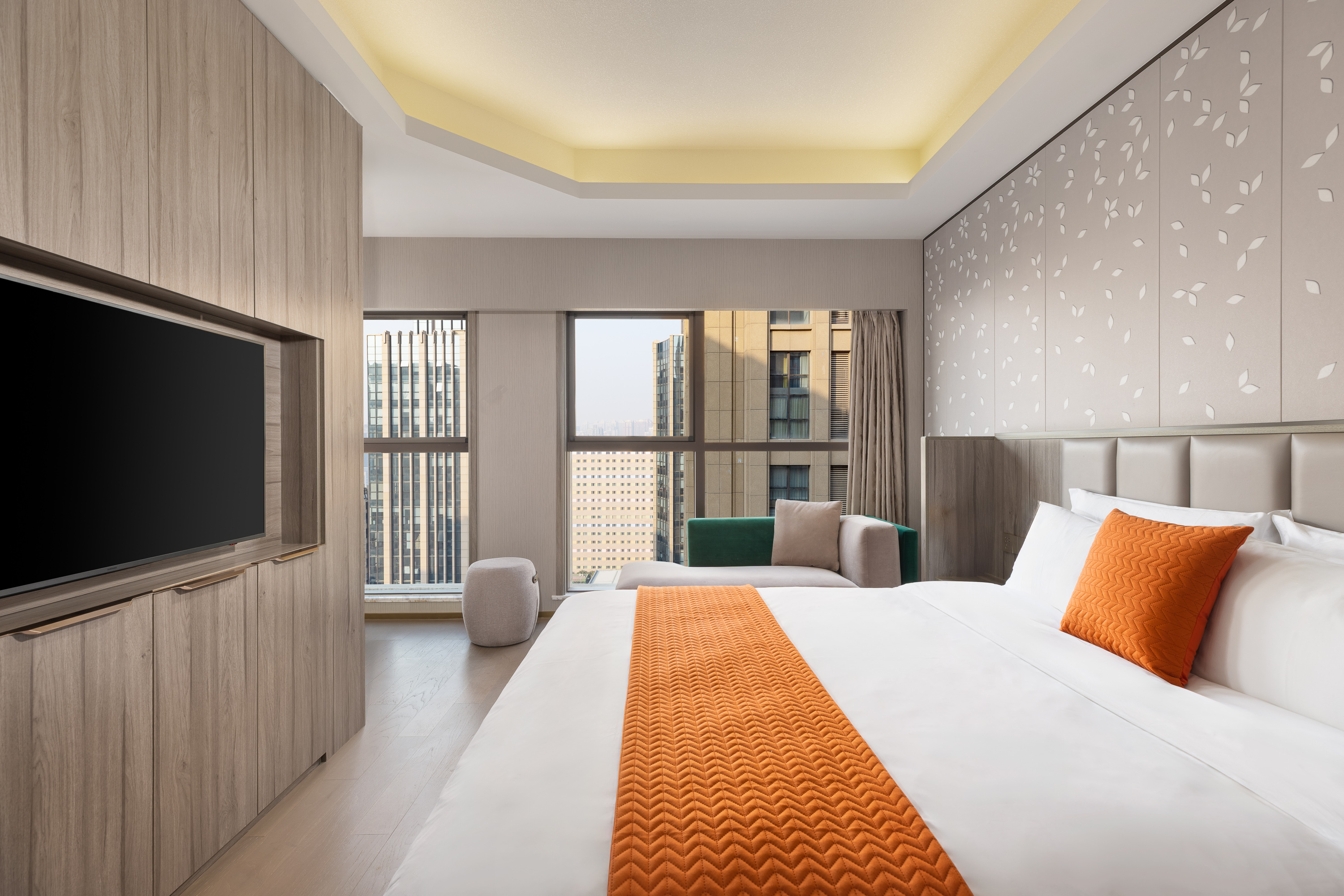 Guest room at the Hawthorn Extended Stay by Wyndham Xian High Tech in Xian, Other than US/Canada