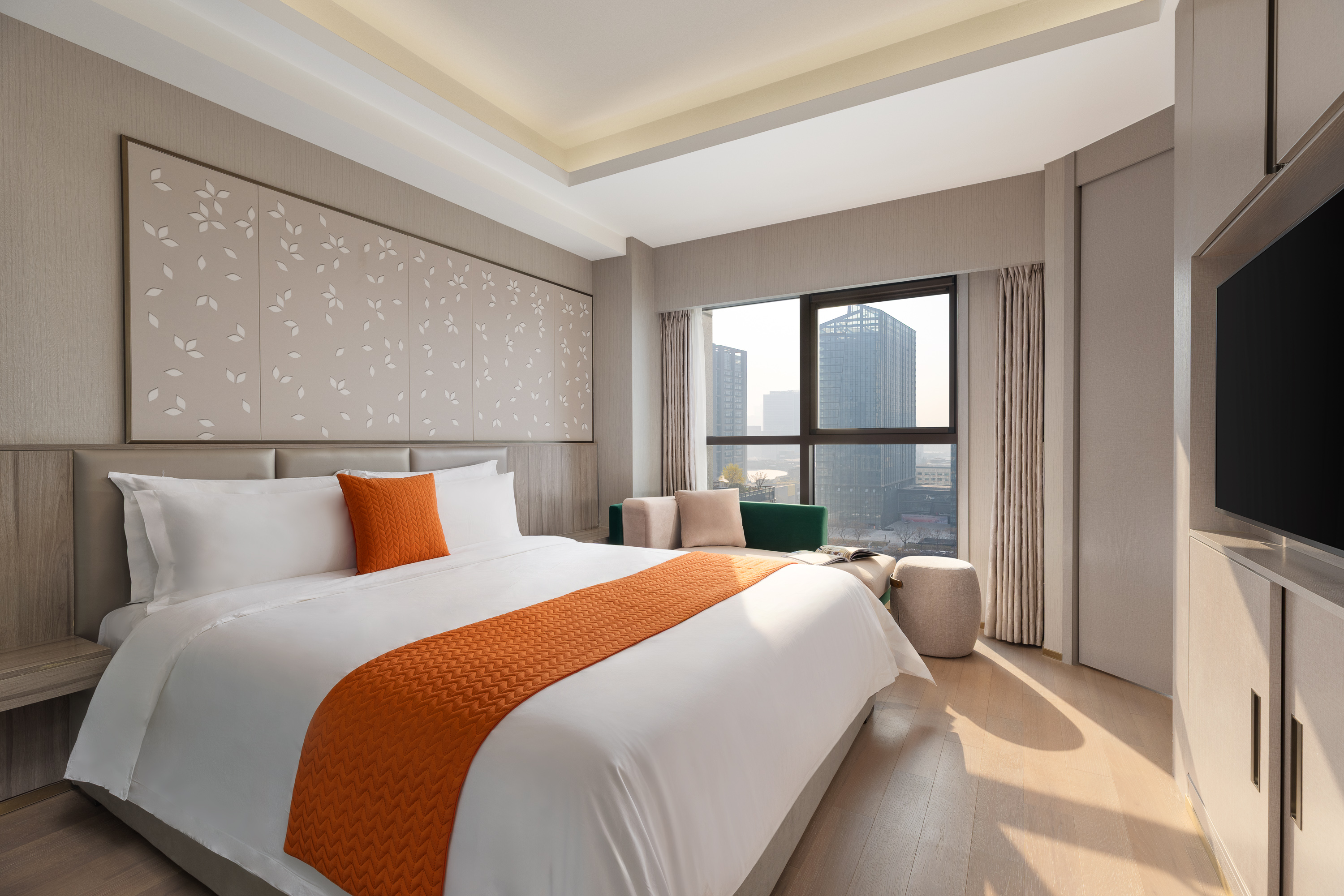 Guest room at the Hawthorn Extended Stay by Wyndham Xian High Tech in Xian, Other than US/Canada