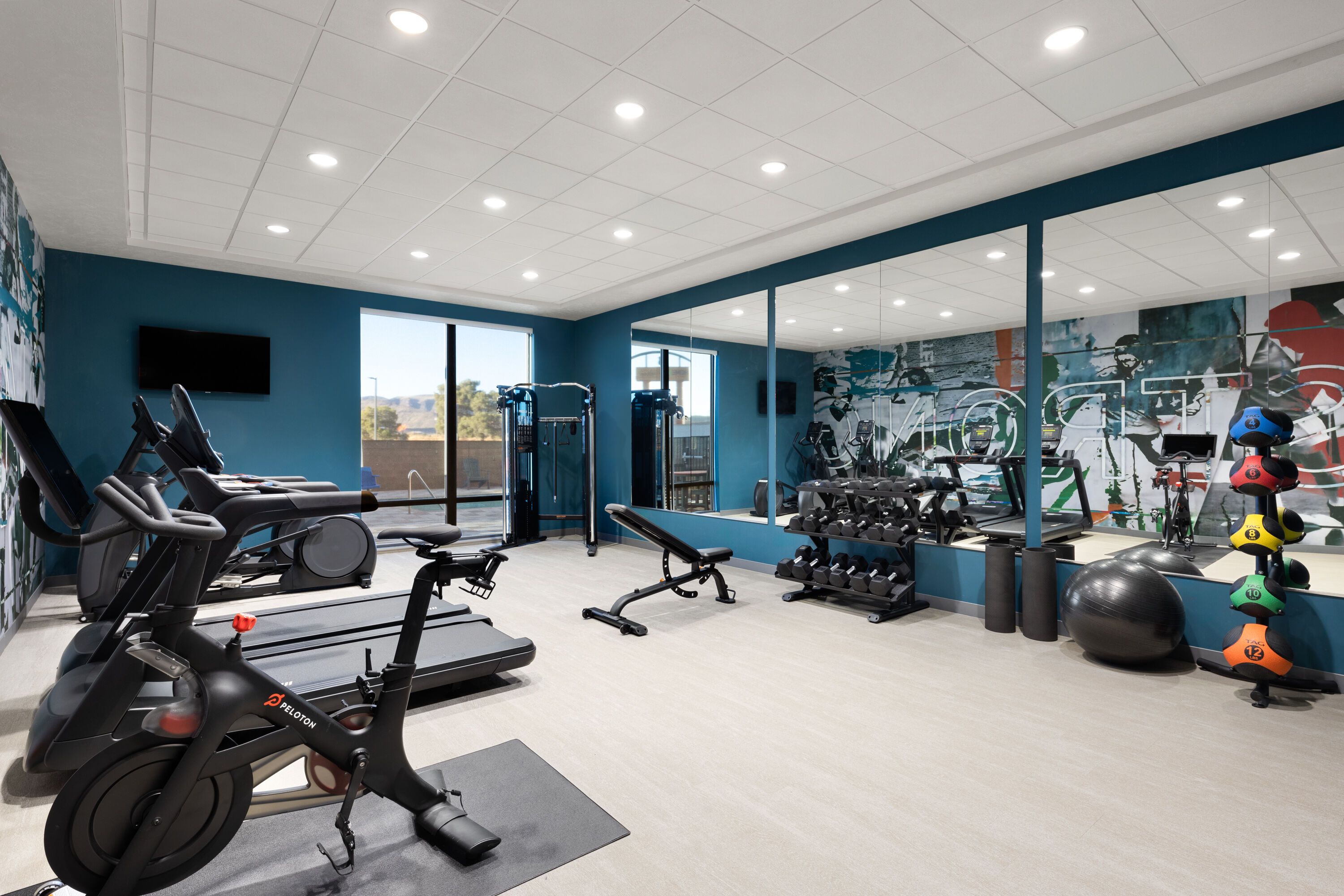 Fitness room at Hawthorn Extended Stay by Wyndham Kingman in Kingman, Arizona