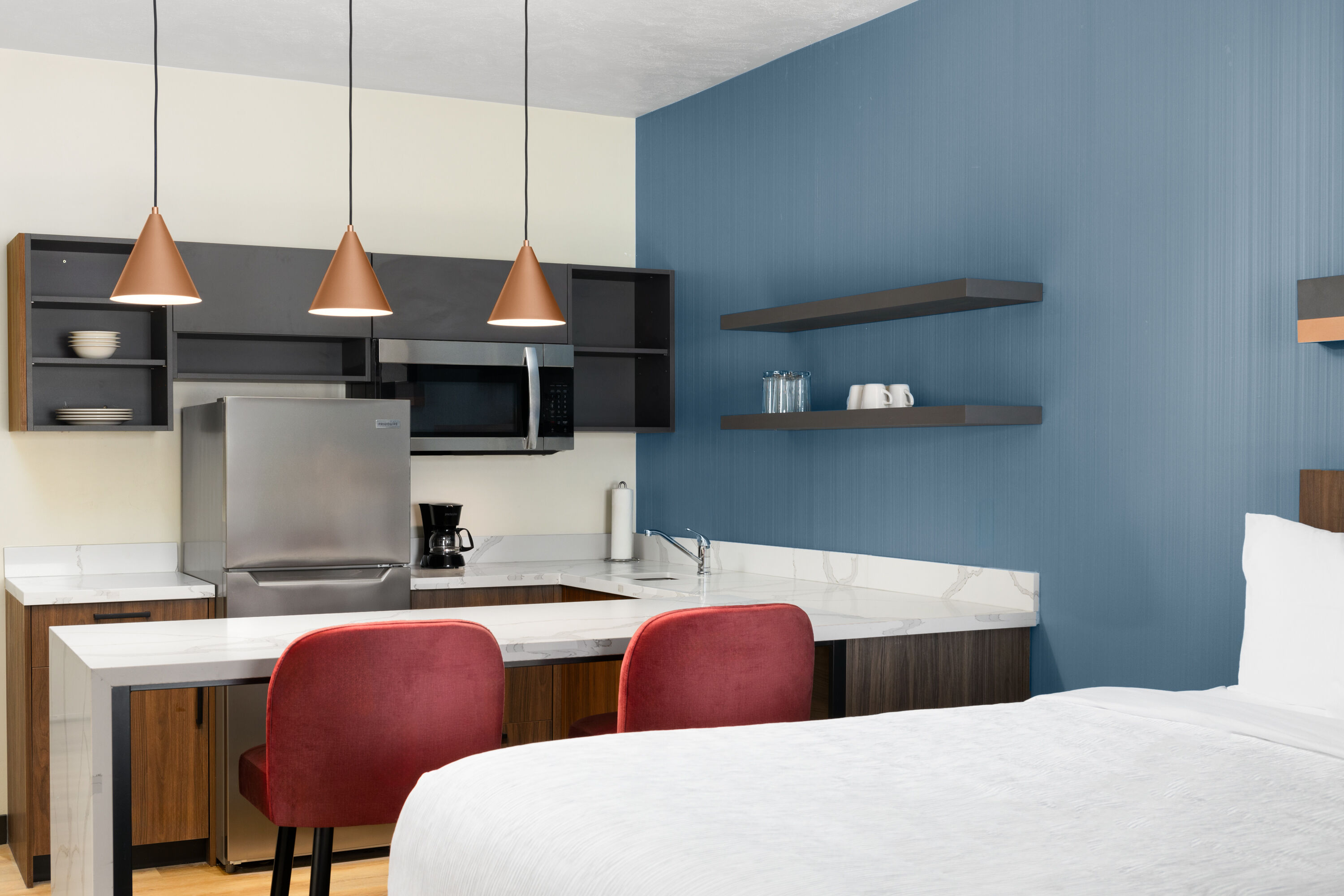 Guest room at the Hawthorn Extended Stay by Wyndham Kingman in Kingman, Arizona