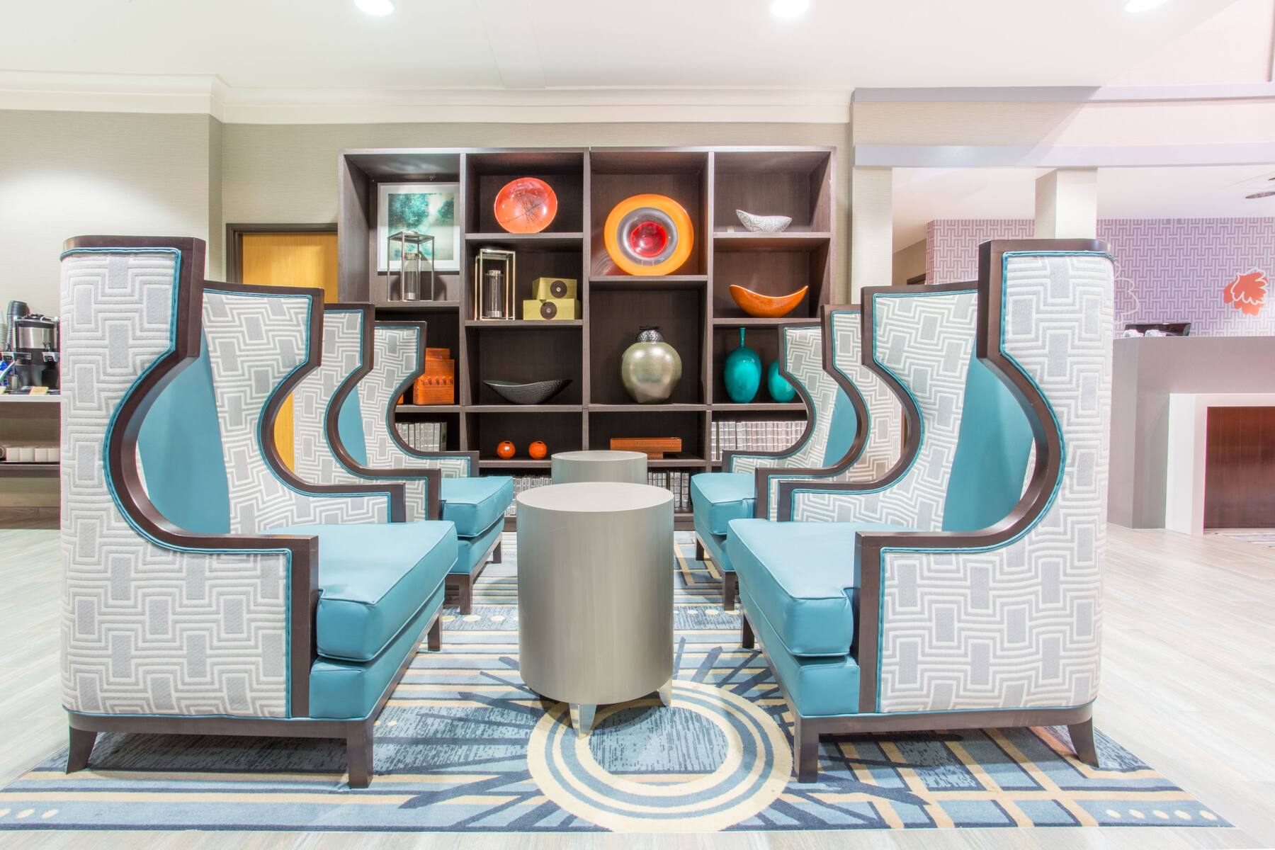 Hawthorn Suites by Wyndham Livermore Wine Country hotel lobby in Livermore, California Hawthorn Suites by Wyndham Livermore Wine Country hotel lobby in Livermore, California