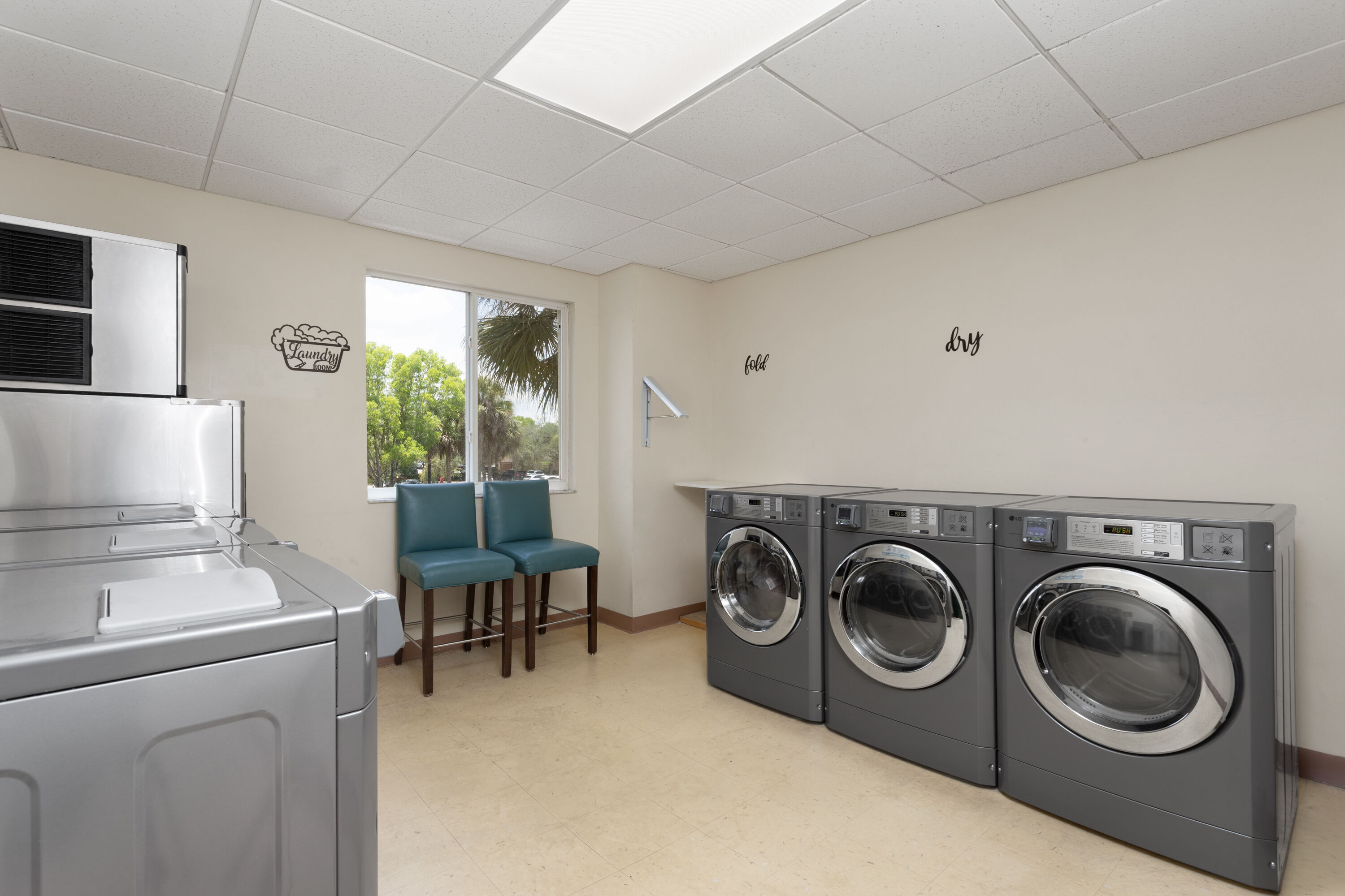Laundry facilities at Hawthorn Extended Stay by Wyndham Naples in Naples, Florida