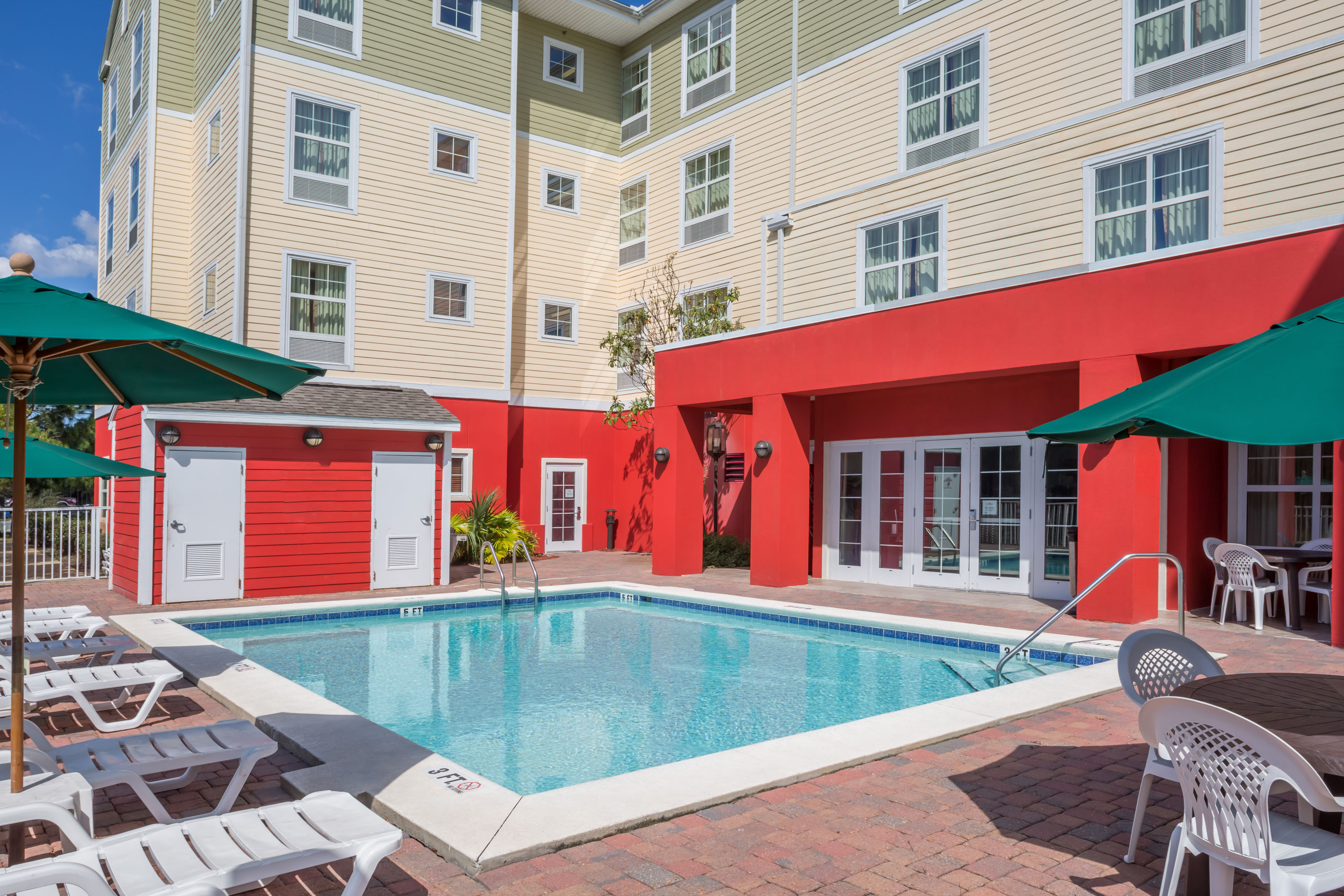 Exterior of Hawthorn Extended Stay by Wyndham Panama City Beach hotel in Panama City Beach, Florida