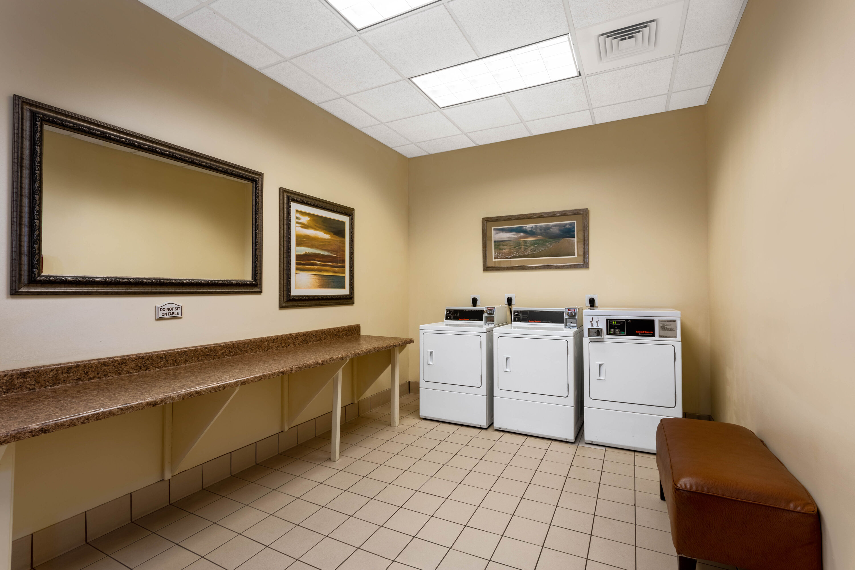 Laundry facilities at Hawthorn Extended Stay by Wyndham West Palm Beach in West Palm Beach, Florida