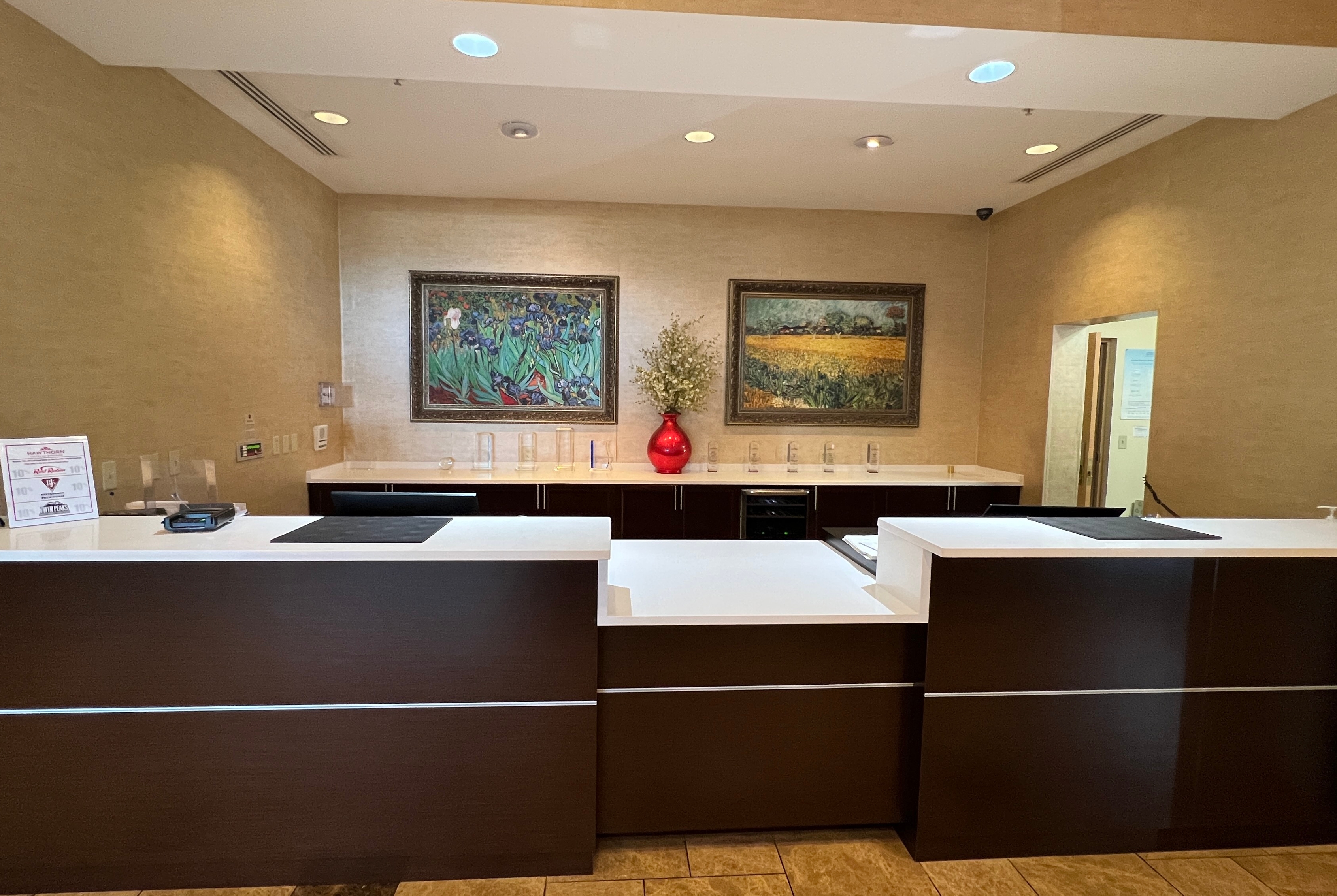 Hawthorn Extended Stay by Wyndham West Palm Beach Airport reception in West Palm Beach, Florida