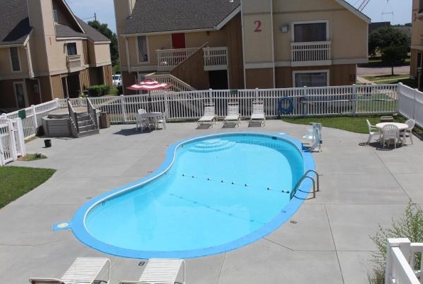 Pool at the Hawthorn Extended Stay by Wyndham Wichita in Wichita, Kansas