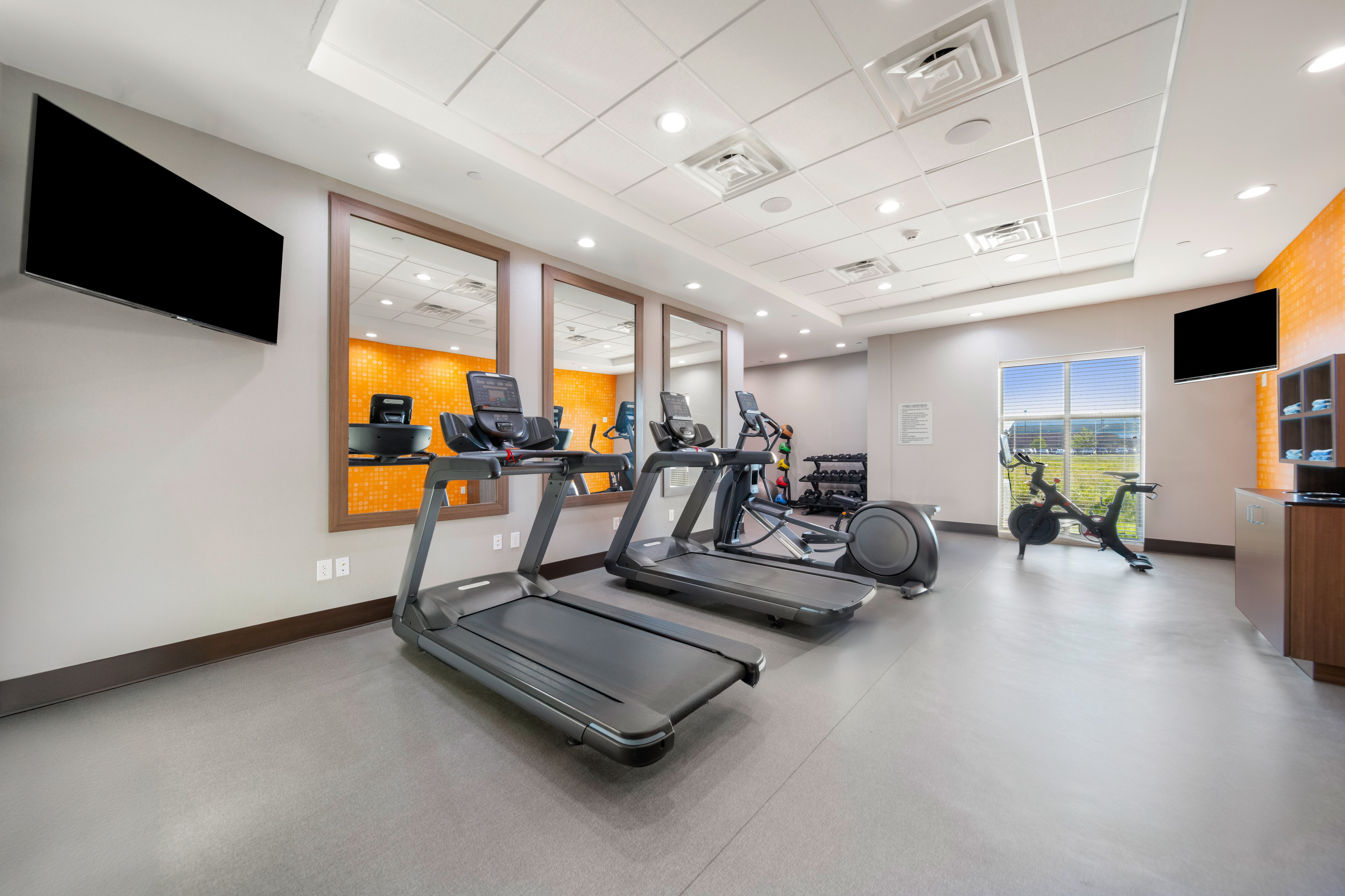Fitness room at Hawthorn Extended Stay by Wyndham Sulphur (Lake Charles) in Sulphur, Louisiana