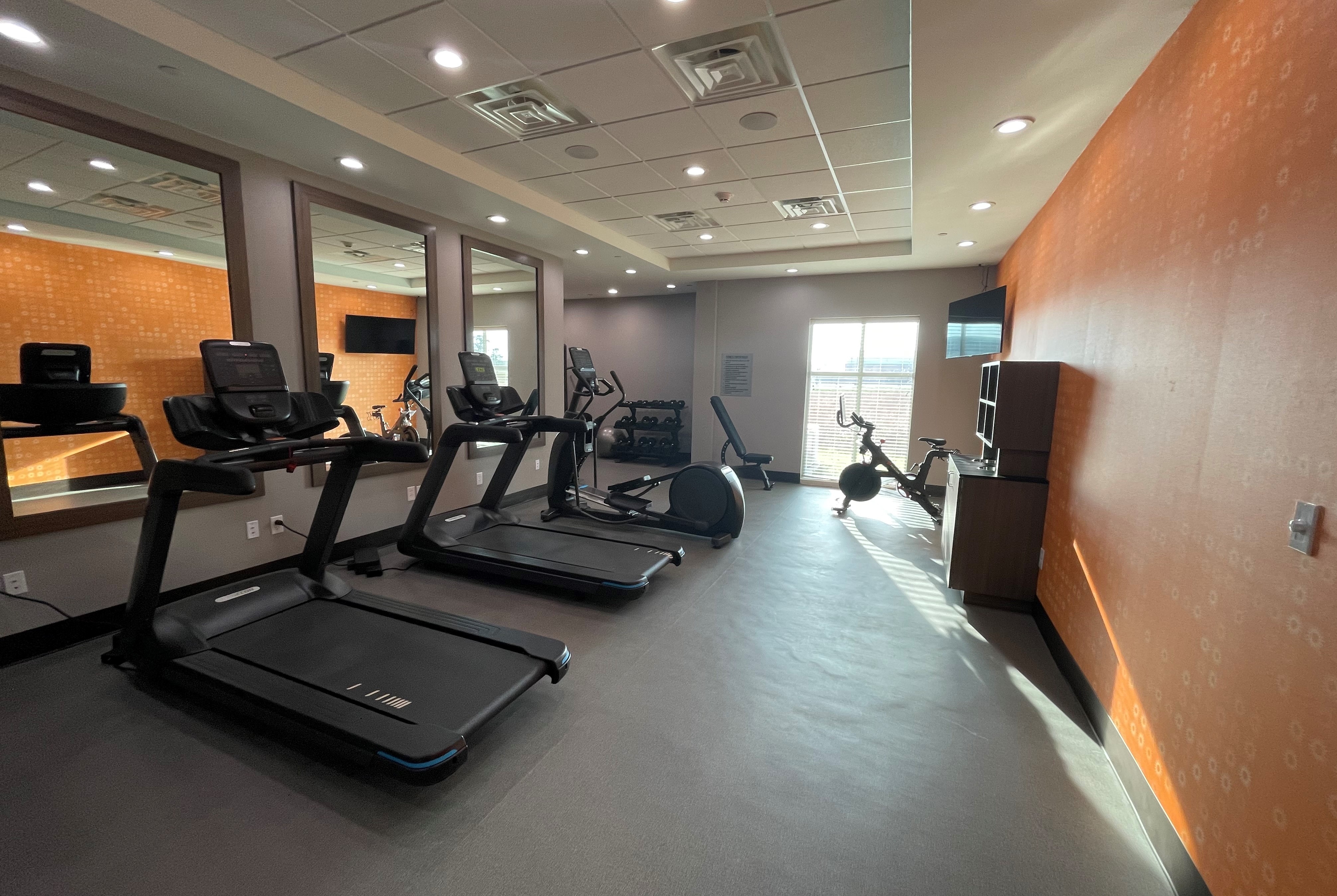 Fitness room at Hawthorn Extended Stay by Wyndham Sulphur (Lake Charles) in Sulphur, Louisiana