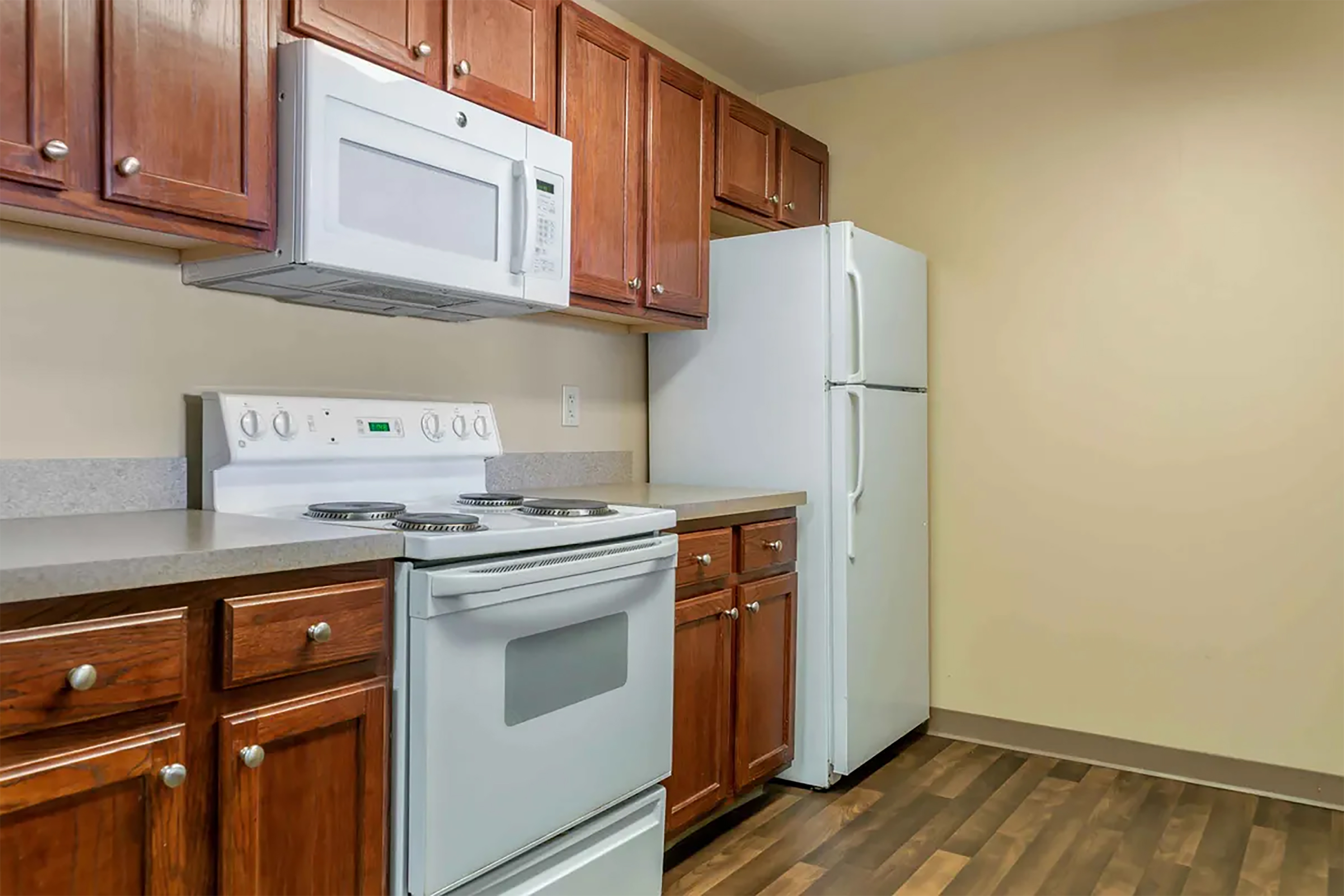 Guest room at the Hawthorn Extended Stay by Wyndham Auburn Hills Detroit in Auburn Hills, Michigan