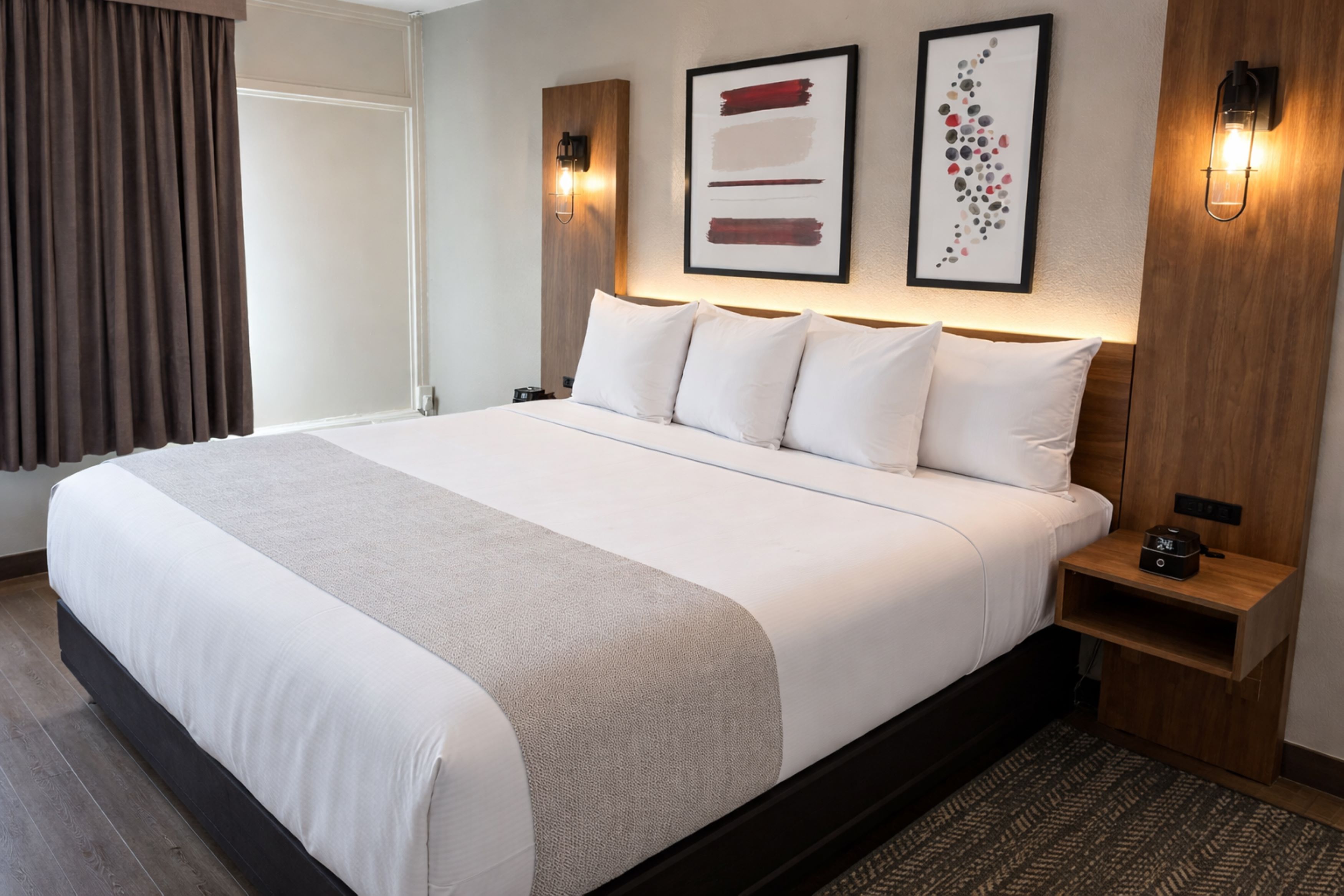 Guest room at the Hawthorn Extended Stay by Wyndham Fayetteville in Fayetteville, North Carolina