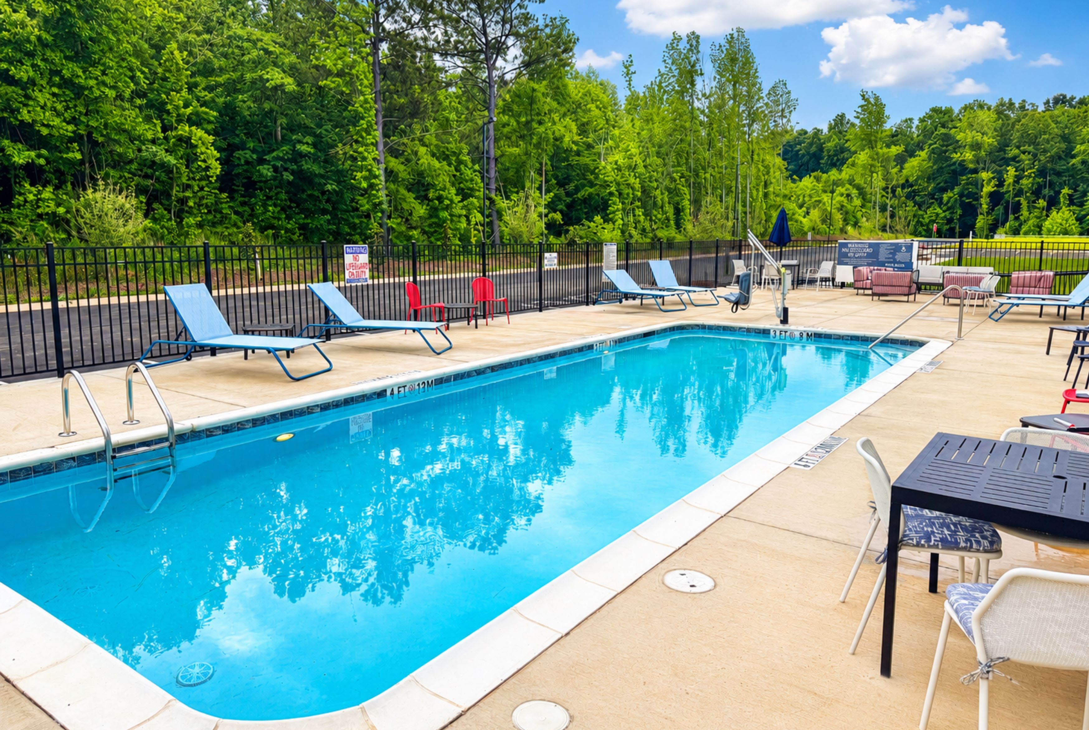 Pool at the Hawthorn Extended Stay by Wyndham Mebane in Mebane, North Carolina