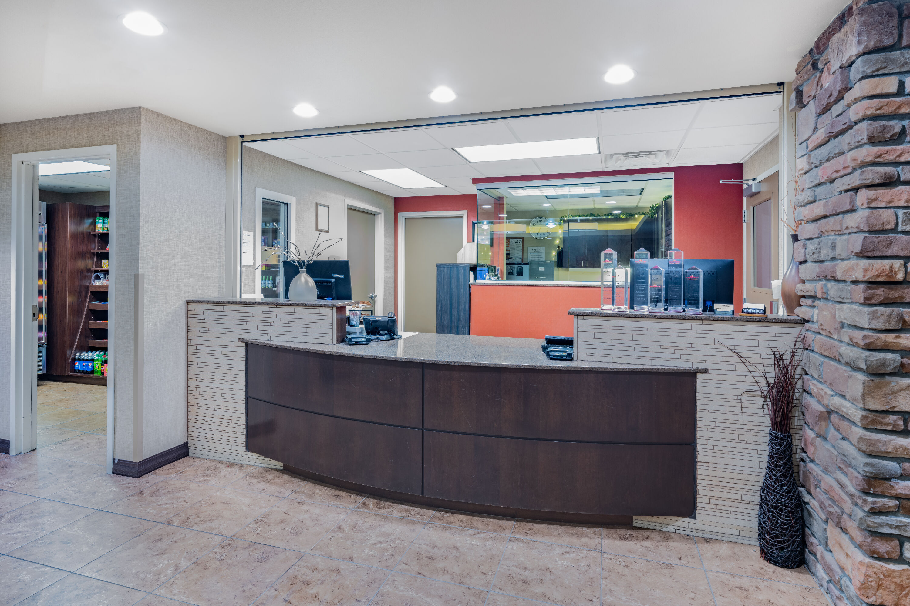 Hawthorn Extended Stay by Wyndham Dickinson reception in Dickinson, North Dakota