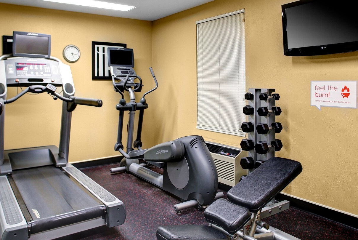 Fitness room at Hawthorn Extended Stay by Wyndham Cincinnati NE/Mason in Cincinnati, Ohio