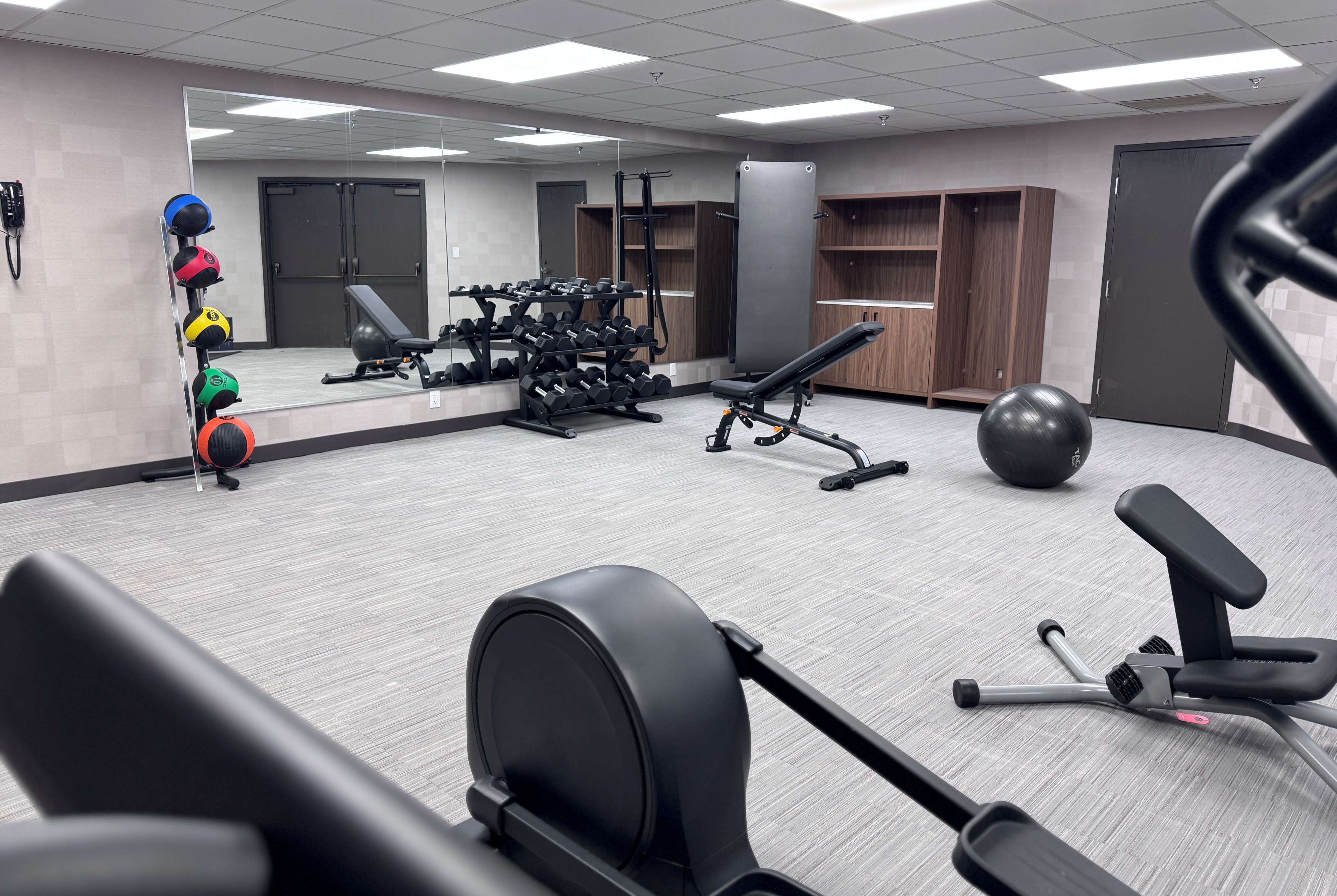 Fitness room at Hawthorn Extended Stay by Wyndham Miamisburg Dayton South in Miamisburg, Ohio