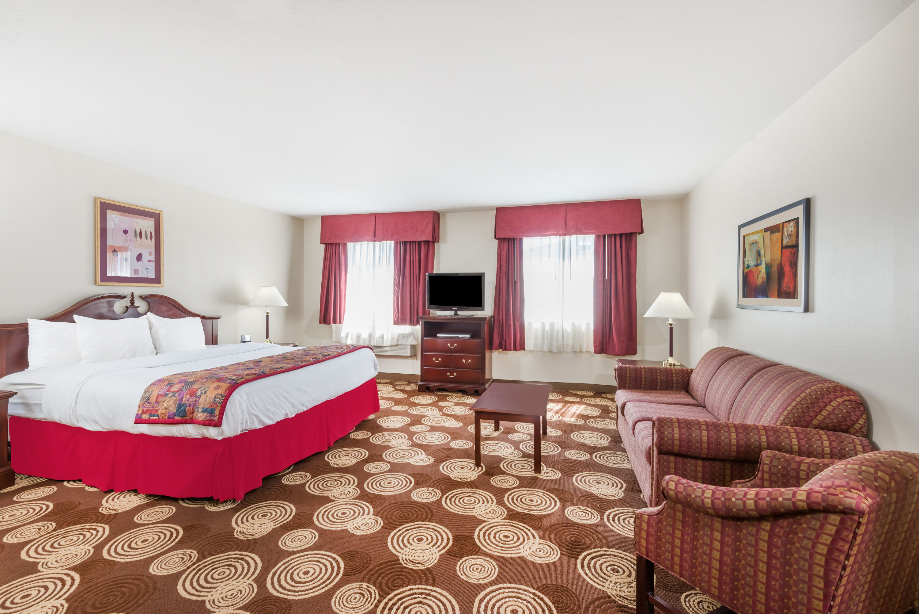 Guest room at the Hawthorn Extended Stay by Wyndham Seville in Seville, Ohio