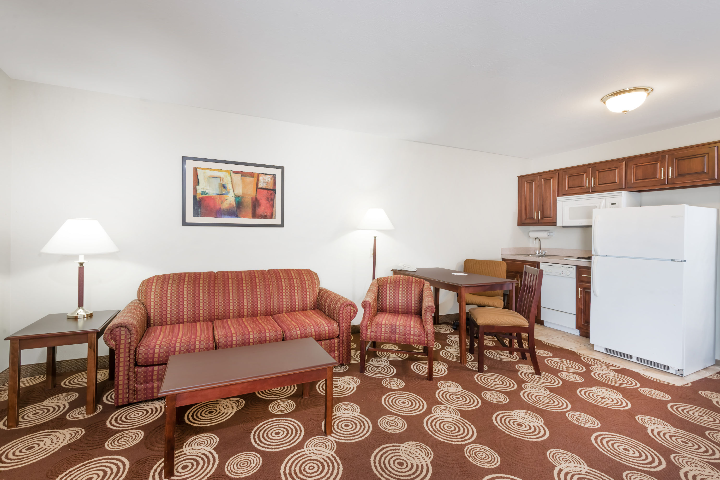 Guest room at the Hawthorn Extended Stay by Wyndham Seville in Seville, Ohio