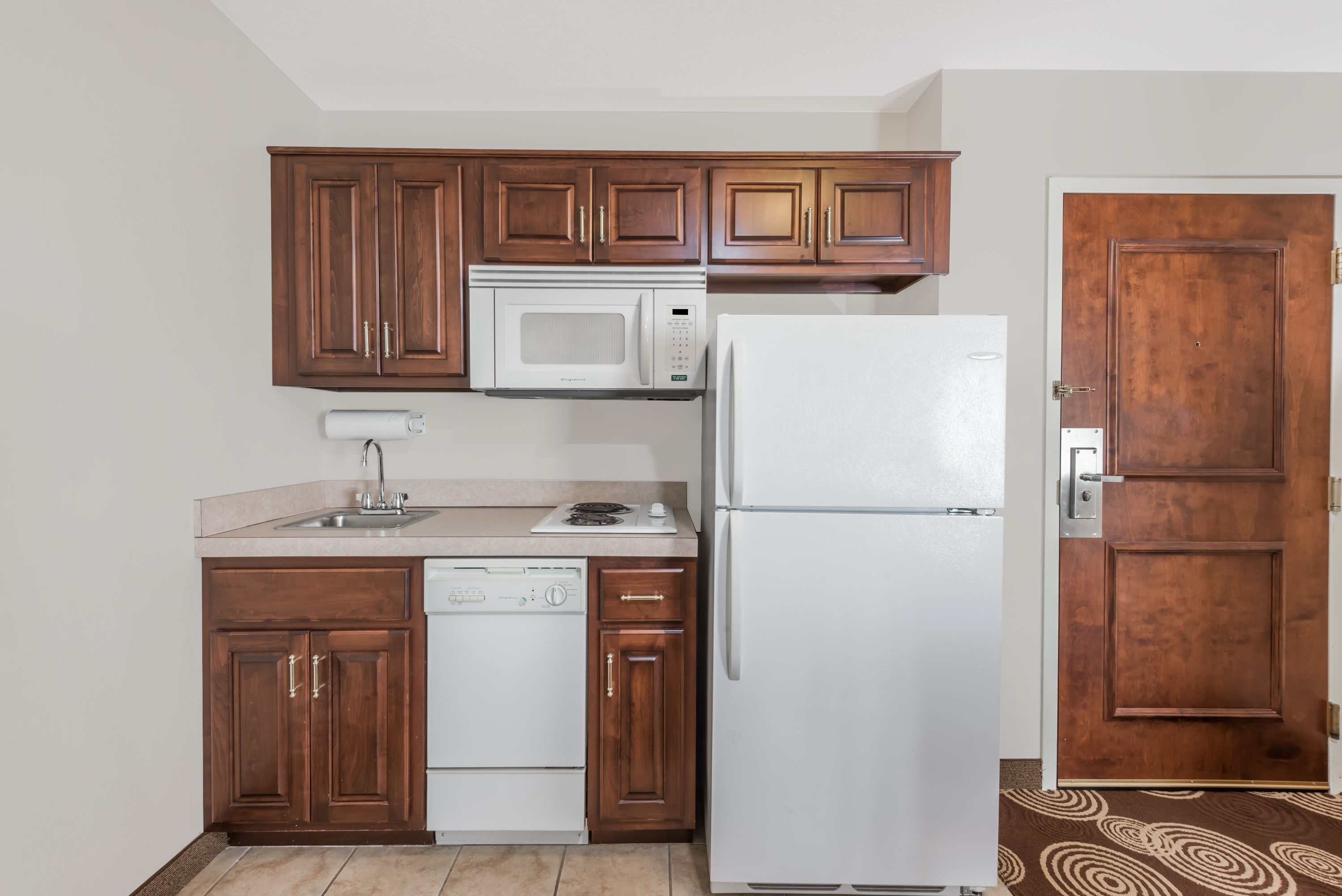 Hawthorn Extended Stay by Wyndham Seville suite kitchen in Seville, Ohio