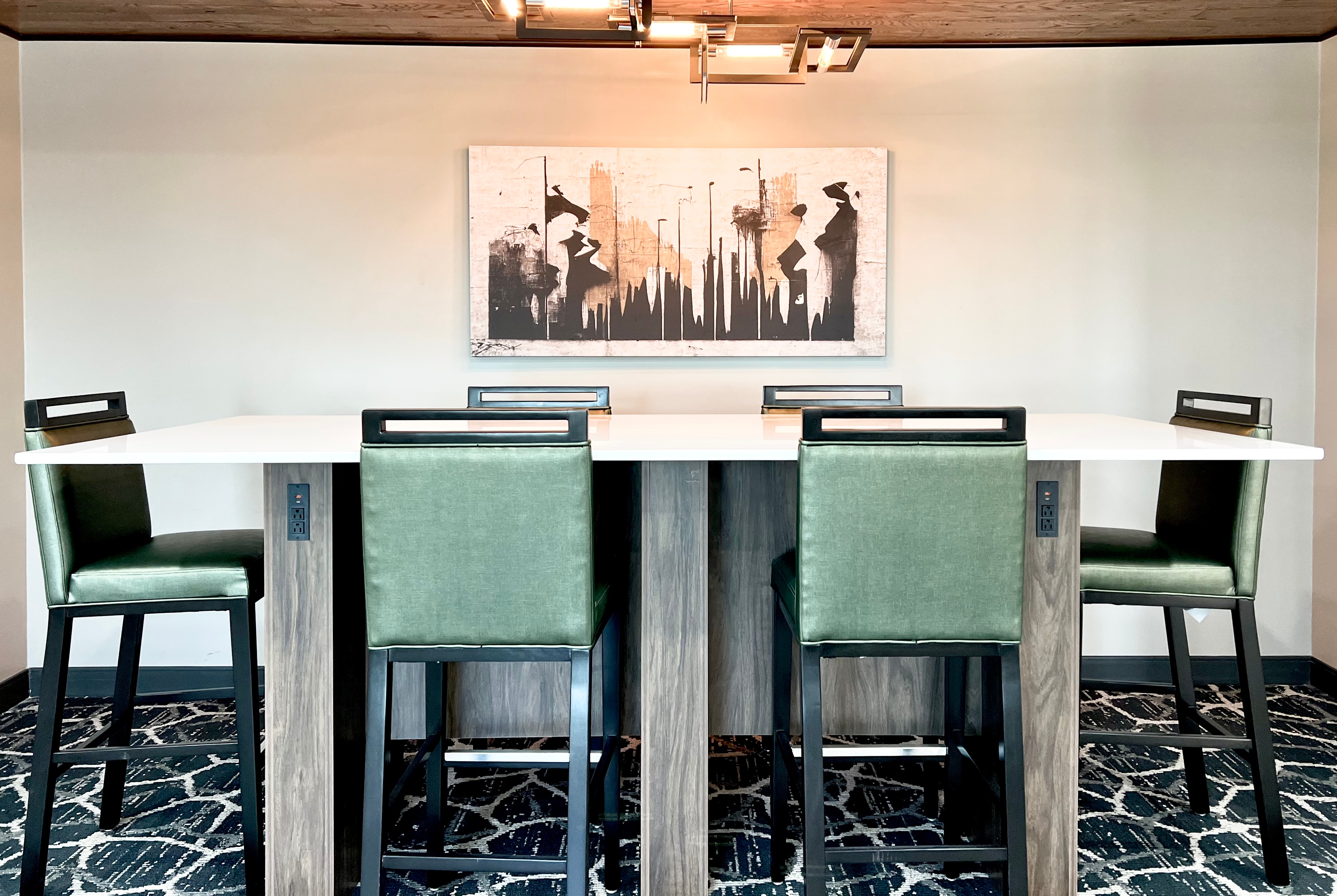 Hawthorn Extended Stay by Wyndham Jackson restaurant breakfast area with seating in Jackson, Tennessee