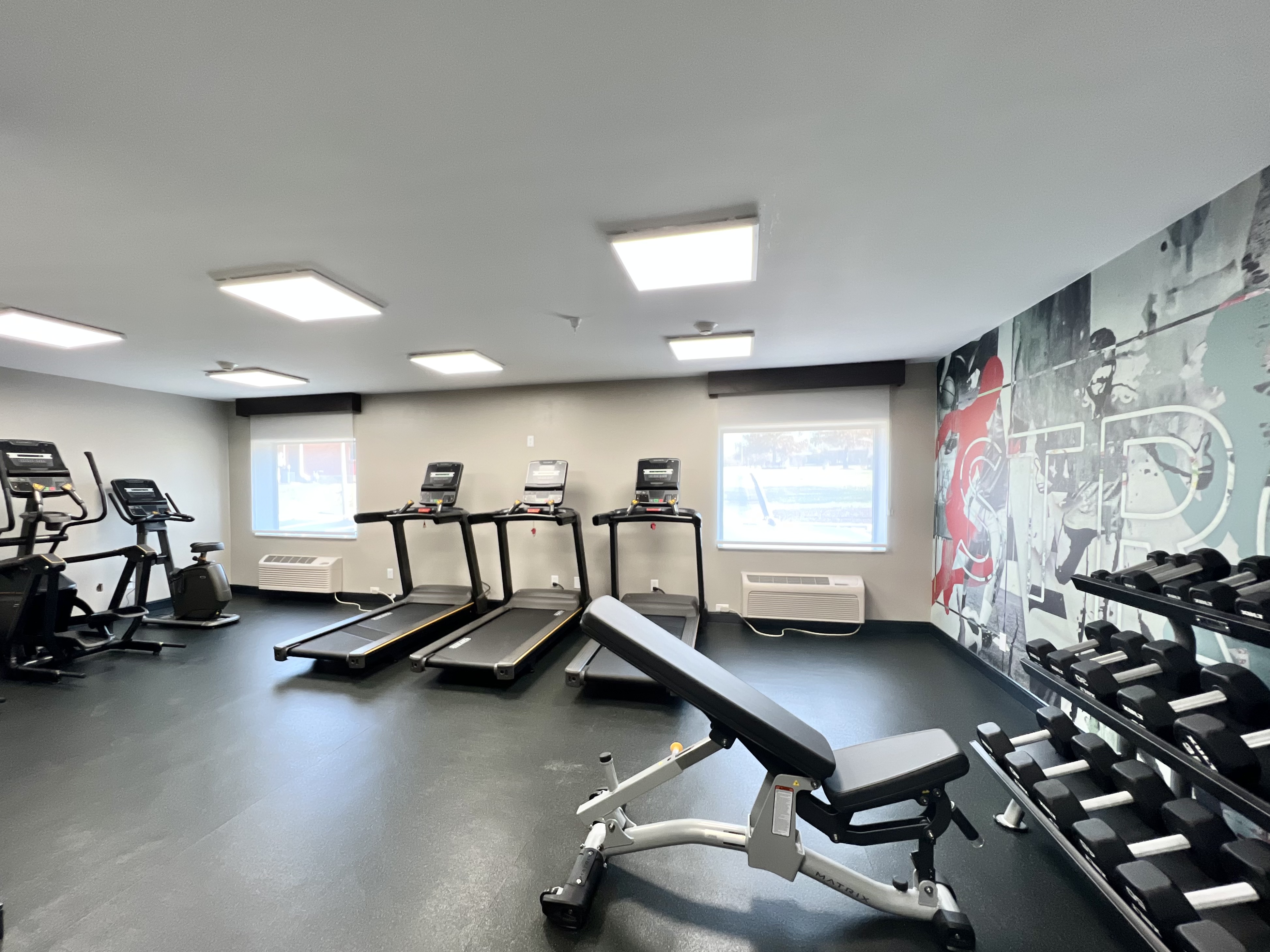 Fitness room at Hawthorn Extended Stay by Wyndham Jackson in Jackson, Tennessee
