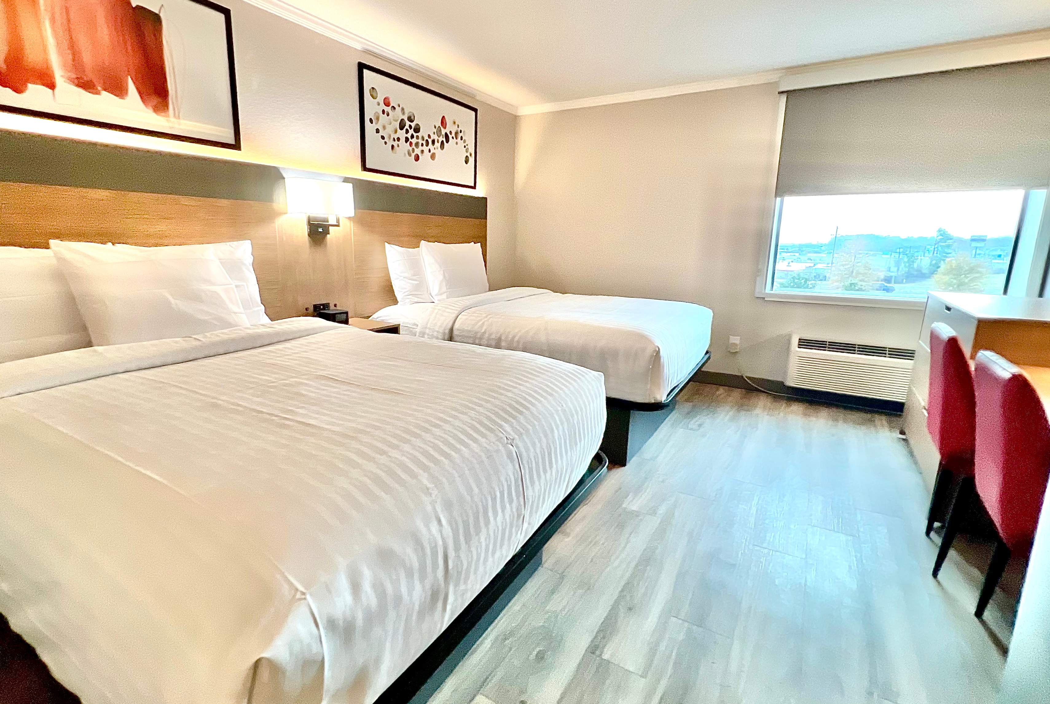 Guest room at the Hawthorn Extended Stay by Wyndham Jackson in Jackson, Tennessee