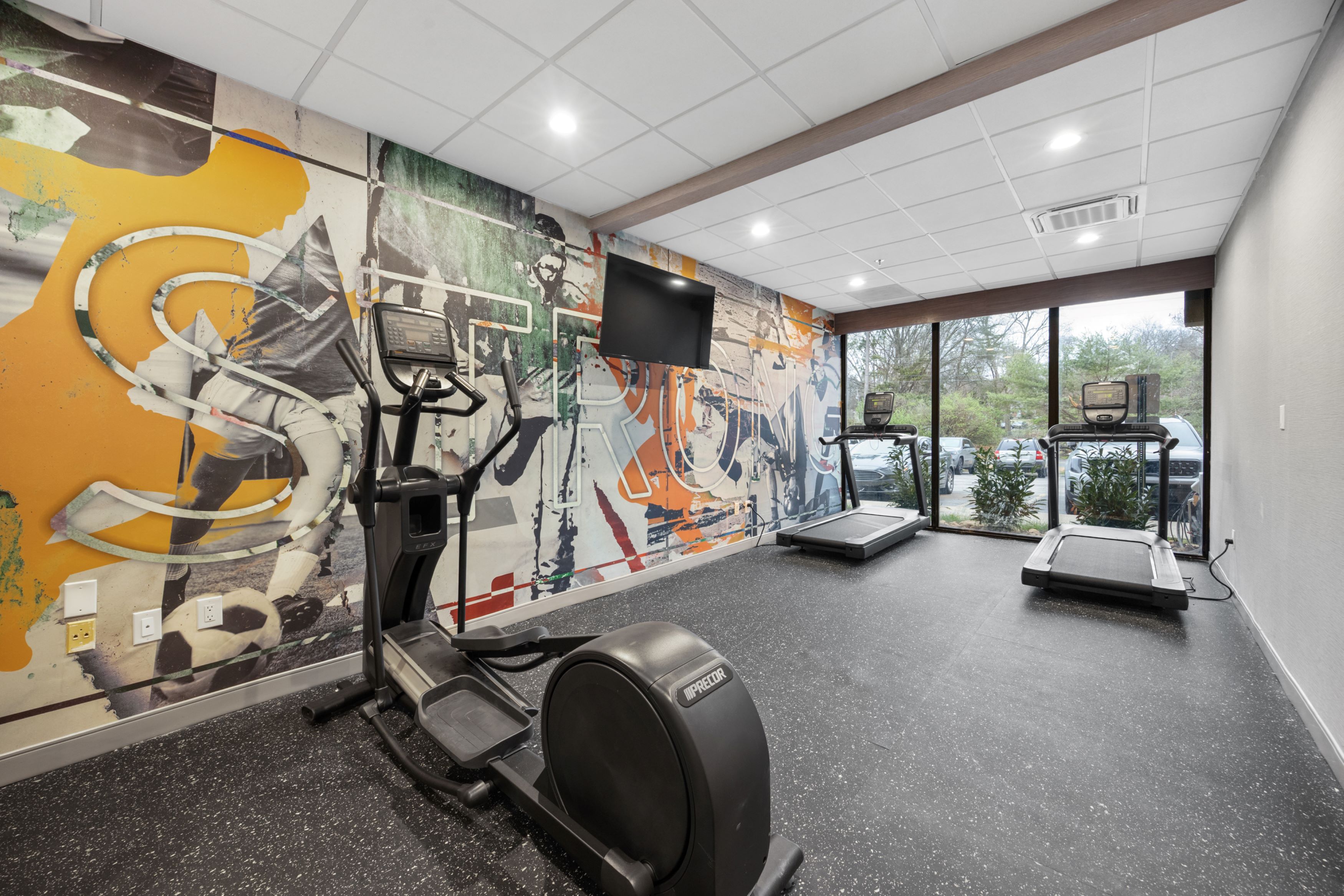 Fitness room at Hawthorn Extended Stay by Wyndham Nashville Airport/Opryland in Nashville, Tennessee