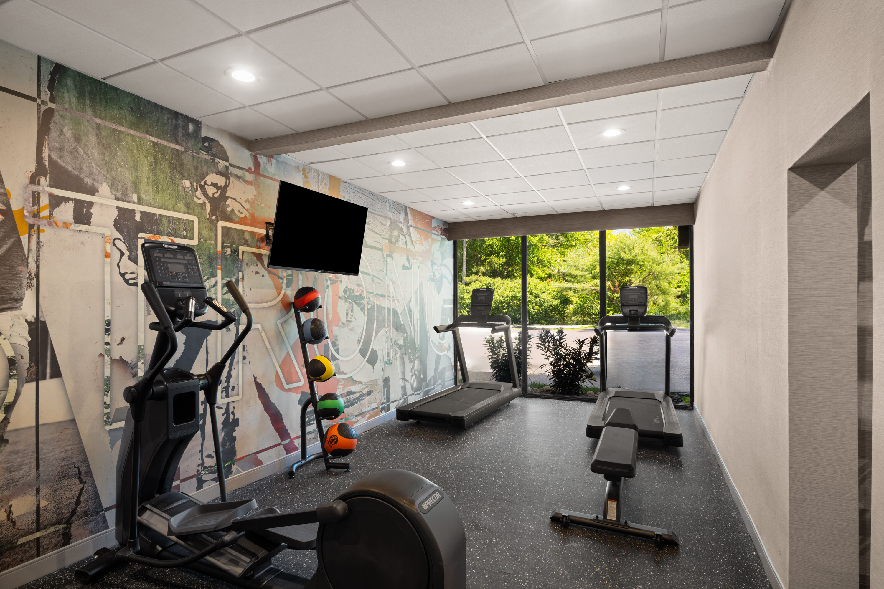 Fitness room at Hawthorn Extended Stay by Wyndham Nashville Airport/Opryland in Nashville, Tennessee