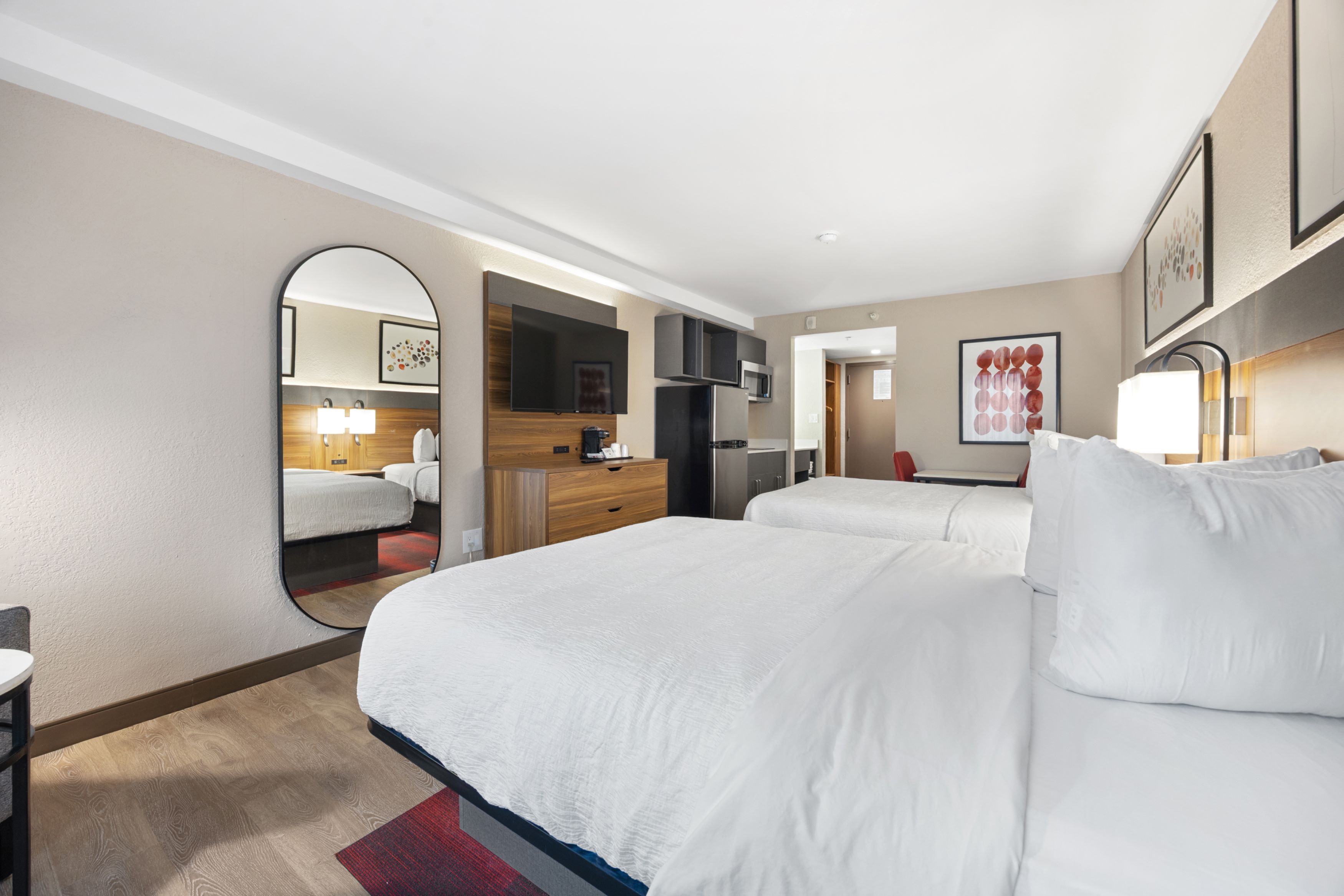 Guest room at the Hawthorn Extended Stay by Wyndham Nashville Airport/Opryland in Nashville, Tennessee