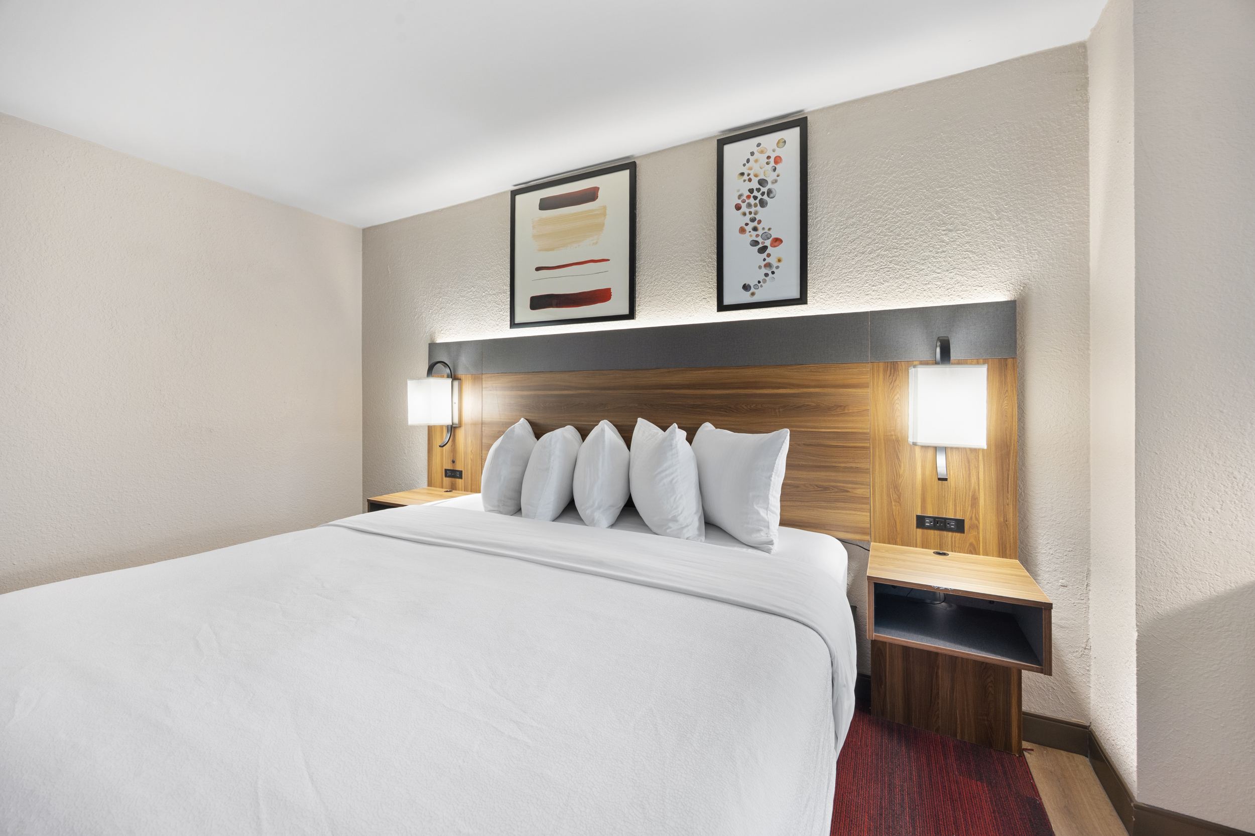 Guest room at the Hawthorn Extended Stay by Wyndham Nashville Airport/Opryland in Nashville, Tennessee