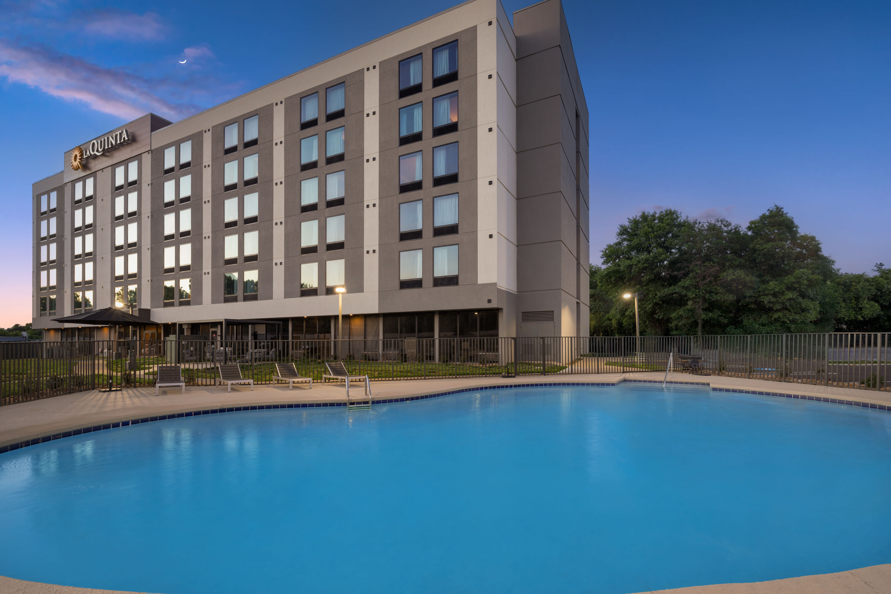 Pool night image at the Hawthorn Extended Stay by Wyndham Nashville Airport/Opryland in Nashville, Tennessee