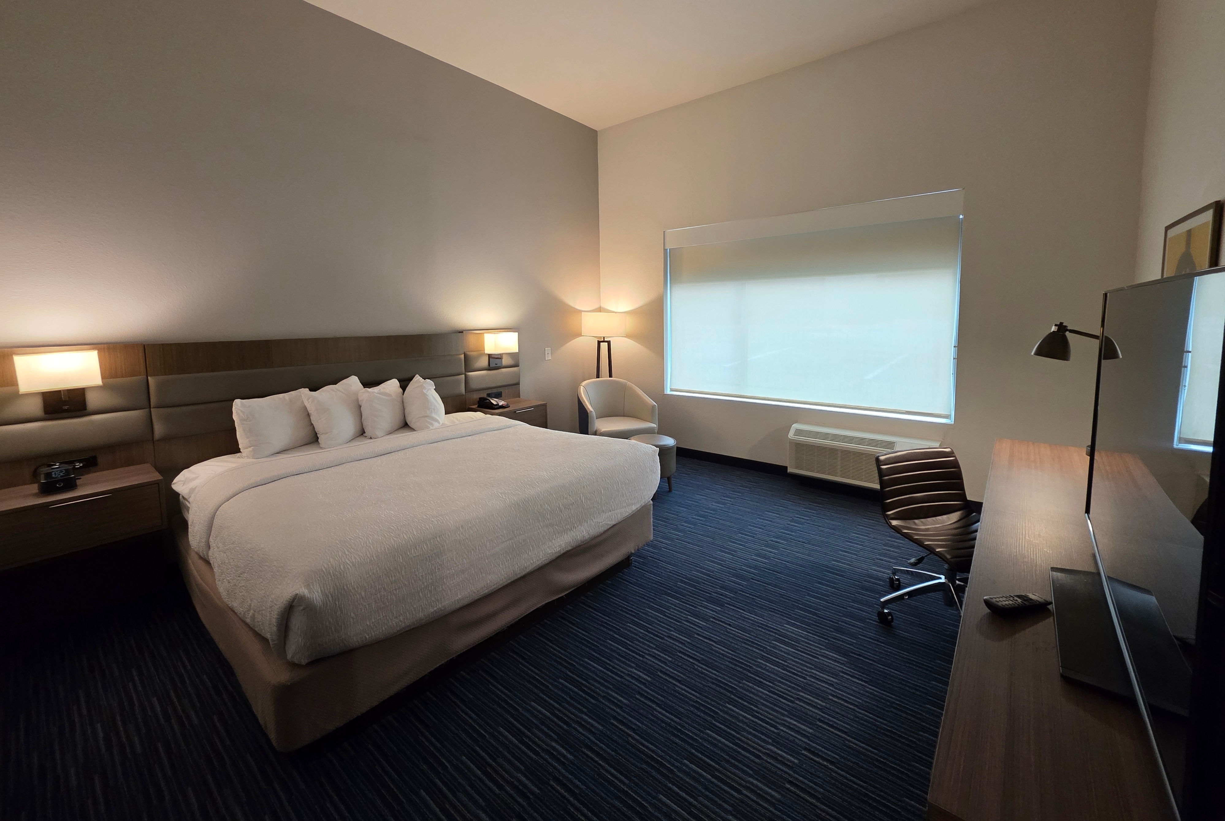 Guest room at the Hawthorn Extended Stay Austin North in Austin, Texas