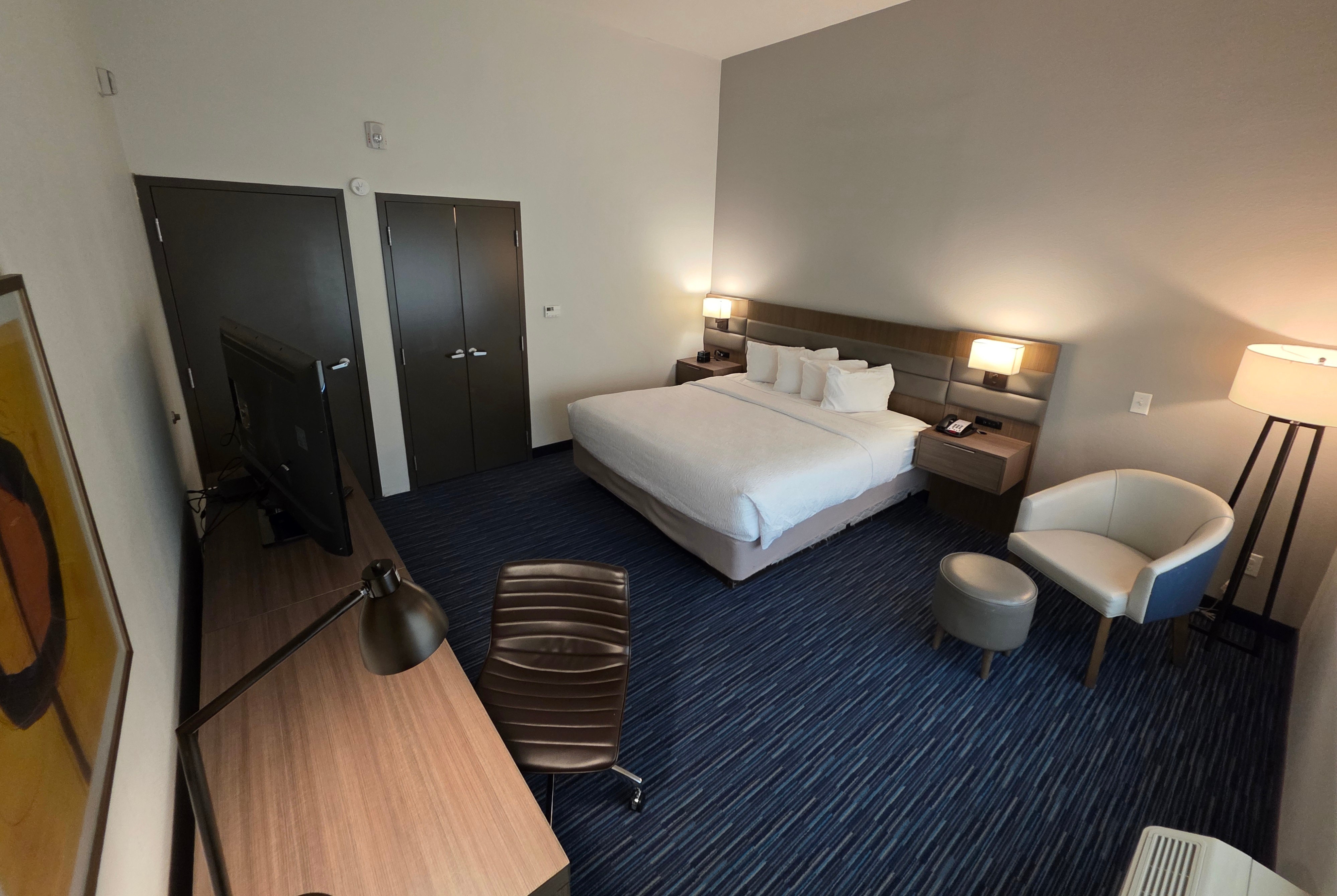 Guest room at the Hawthorn Extended Stay Austin North in Austin, Texas