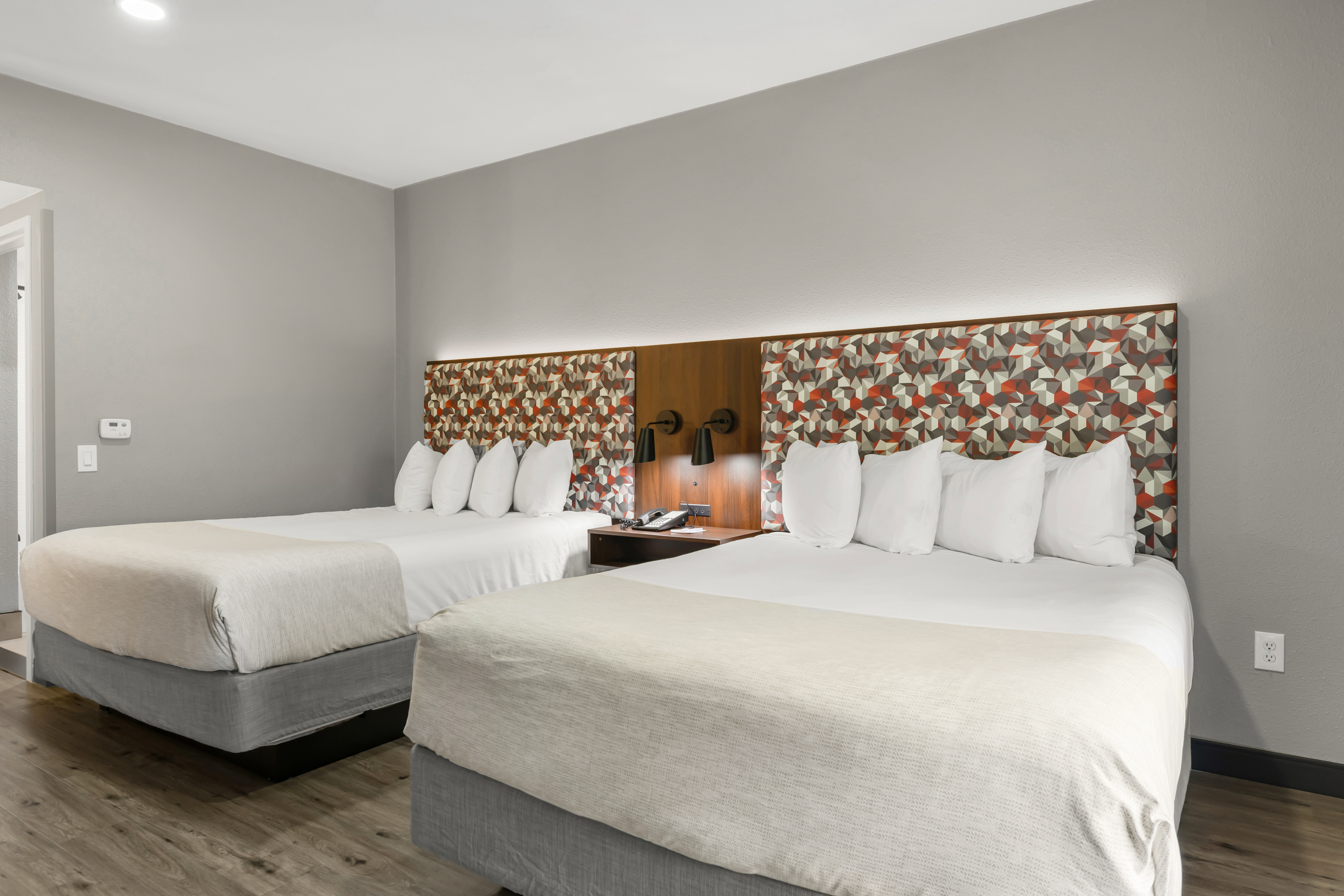 Guest room at the Hawthorn Extended Stay by Wyndham College Station in College Station, Texas