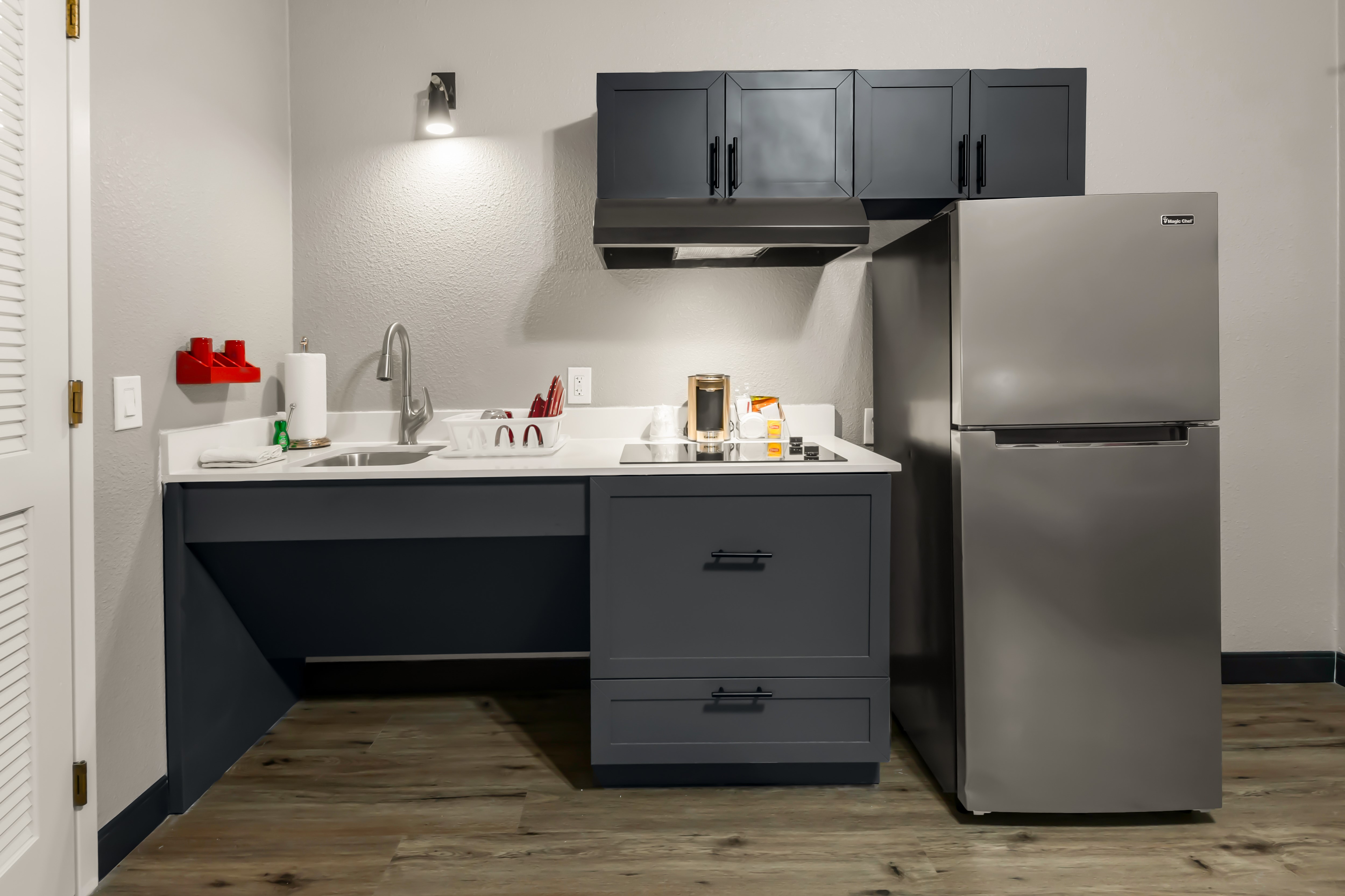 Guest room at the Hawthorn Extended Stay by Wyndham College Station in College Station, Texas