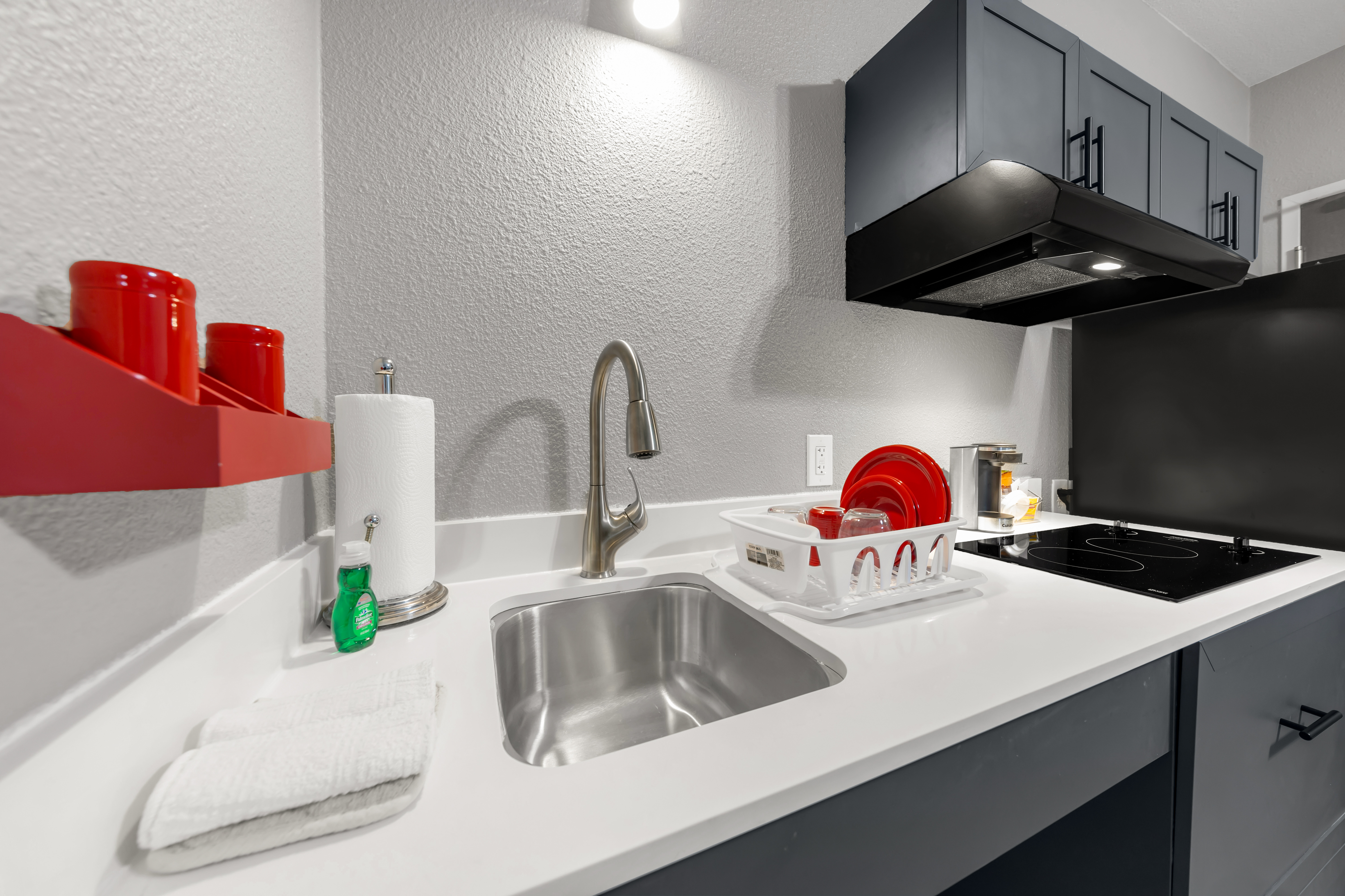 Guest room at the Hawthorn Extended Stay by Wyndham College Station in College Station, Texas