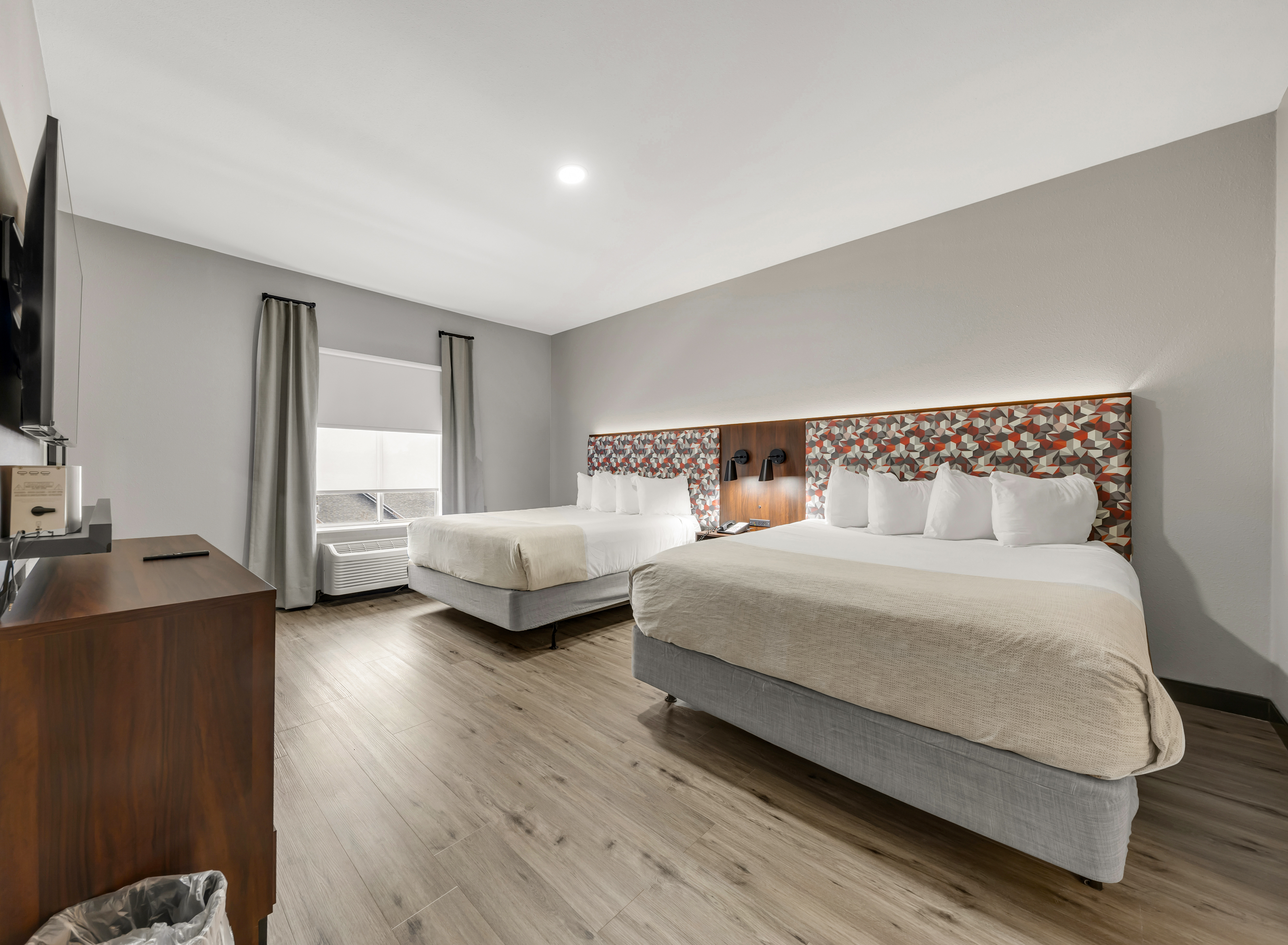 Guest room at the Hawthorn Extended Stay by Wyndham College Station in College Station, Texas